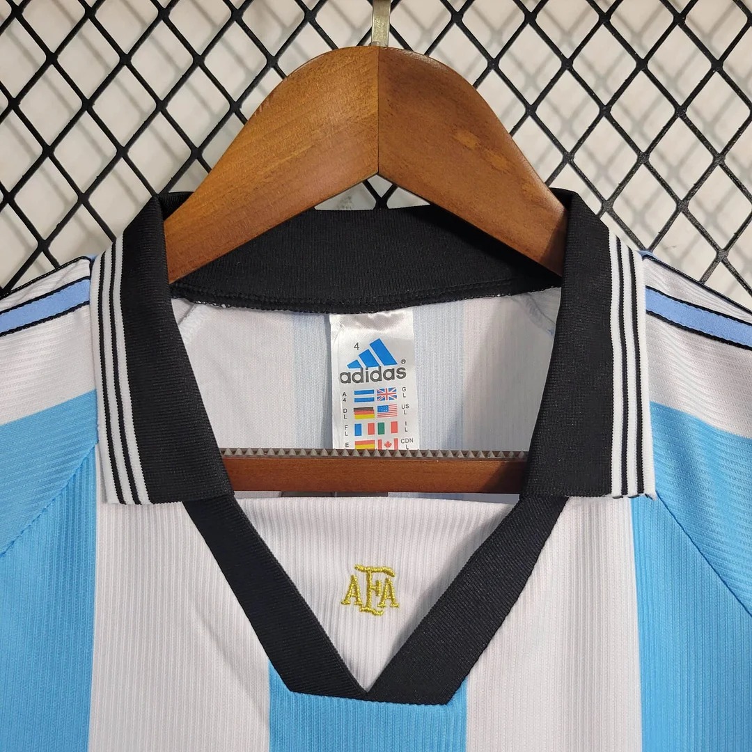 AlphaJersey-Retro Argentina 1998 Home Stadium Jersey