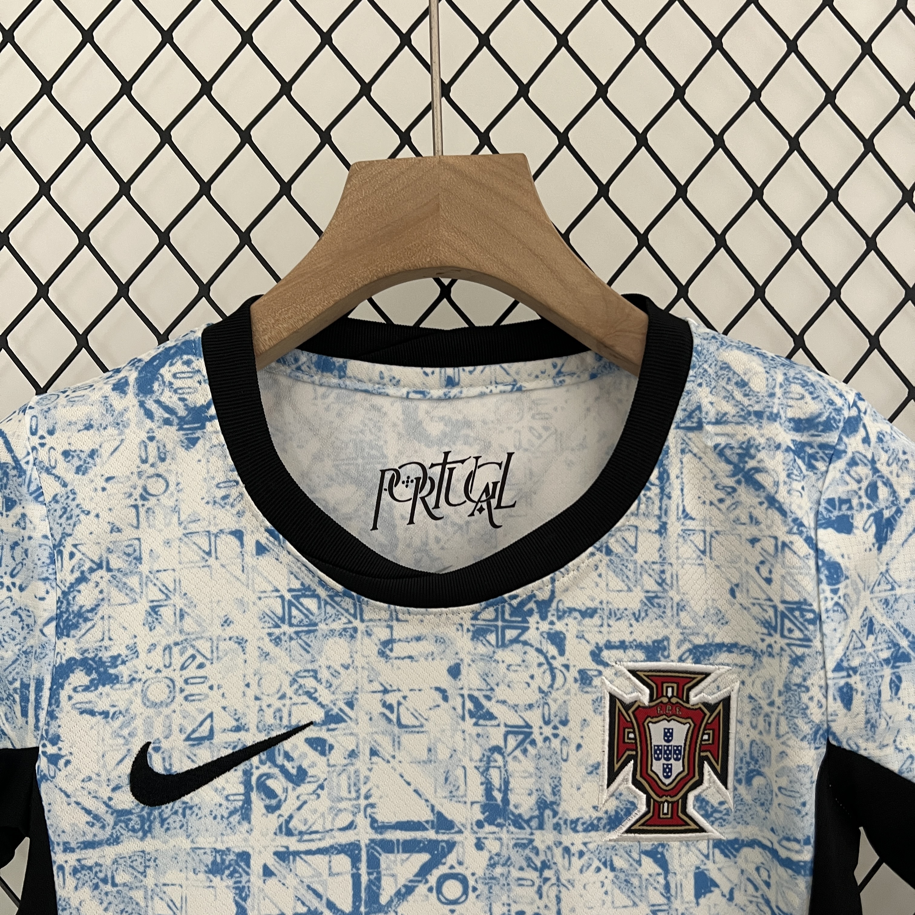 AlphaJersey-Portugal 2024 Away Stadium Kids Kit