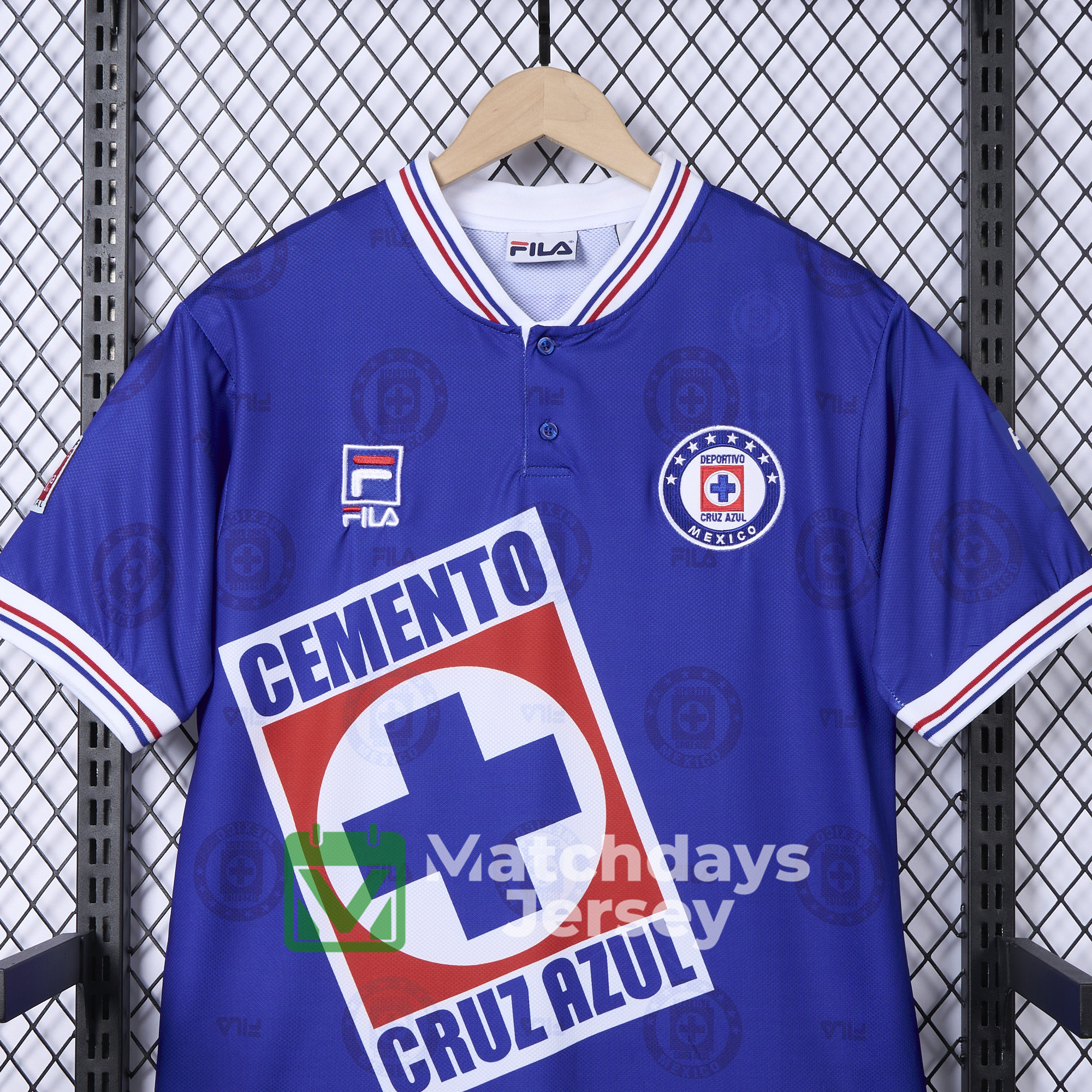 AlphaJersey-Retro Cruz Azul 1998-99 Home Stadium Jersey - Fans Version