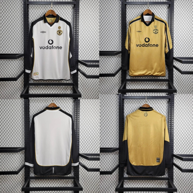 AlphaJersey-Retro Manchester United 01-02 100th Anniversary Long Sleeve Special Edition Jersey