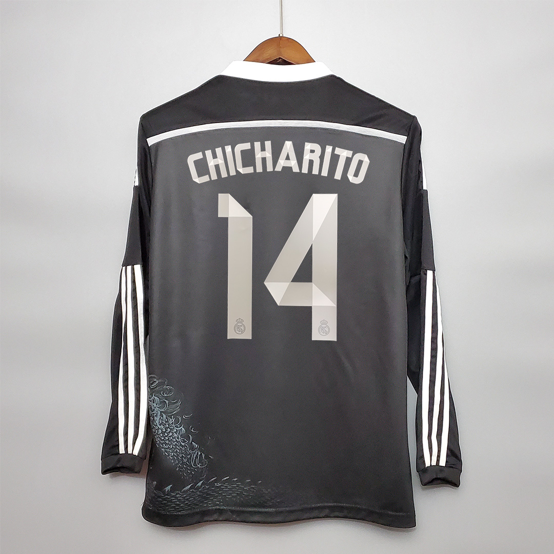 AlphaJersey-Real Madrid Retro 14-15 Third Away Long Sleeve Jersey