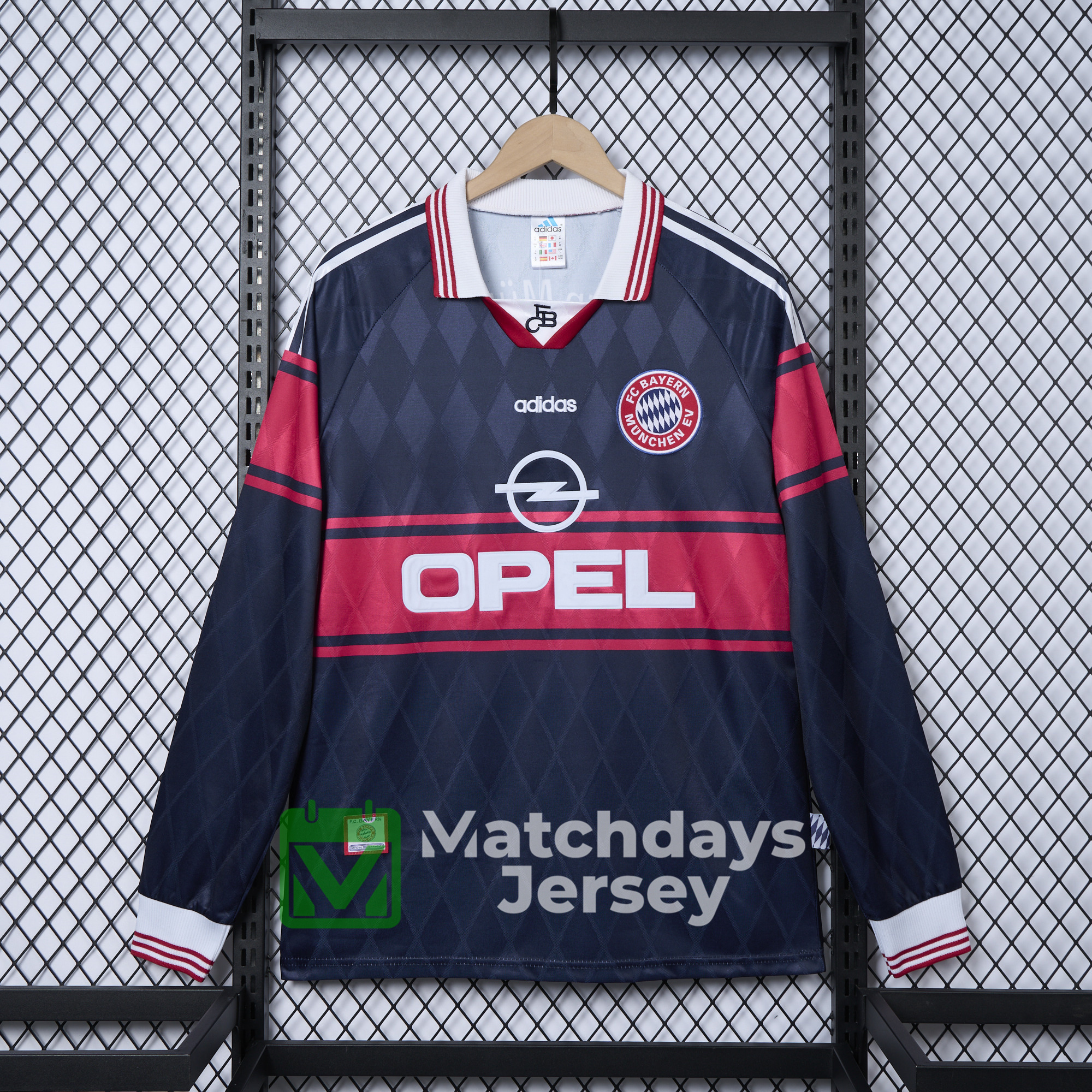 AlphaJersey-Retro Bayern Munich 1997-99 Home Long Jersey