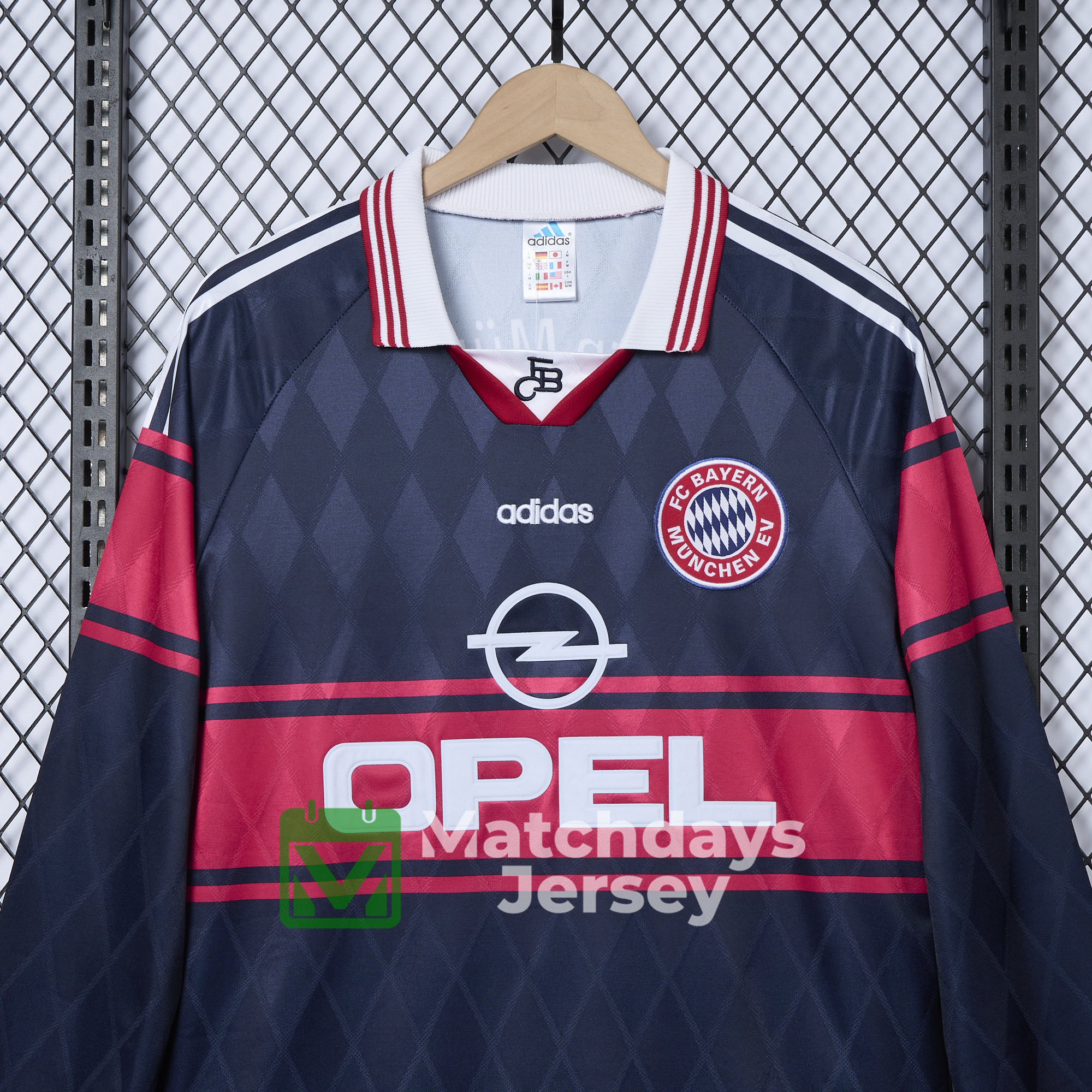 AlphaJersey-Retro Bayern Munich 1997-99 Home Long Jersey