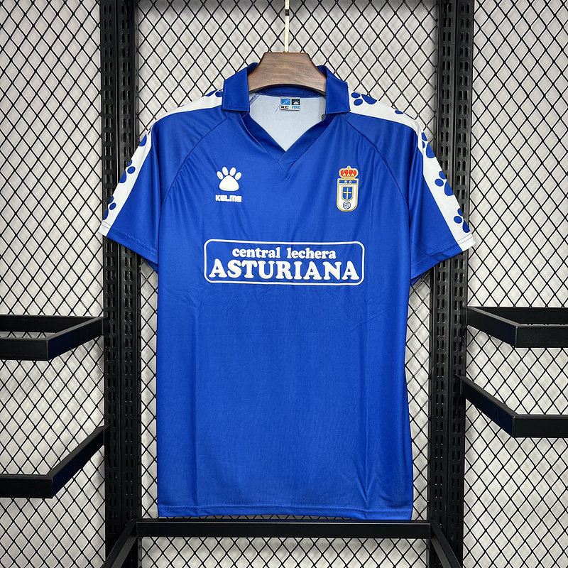 AlphaJersey-Retro Real Oviedo Vetusta 1990-91 Home Stadium Jersey