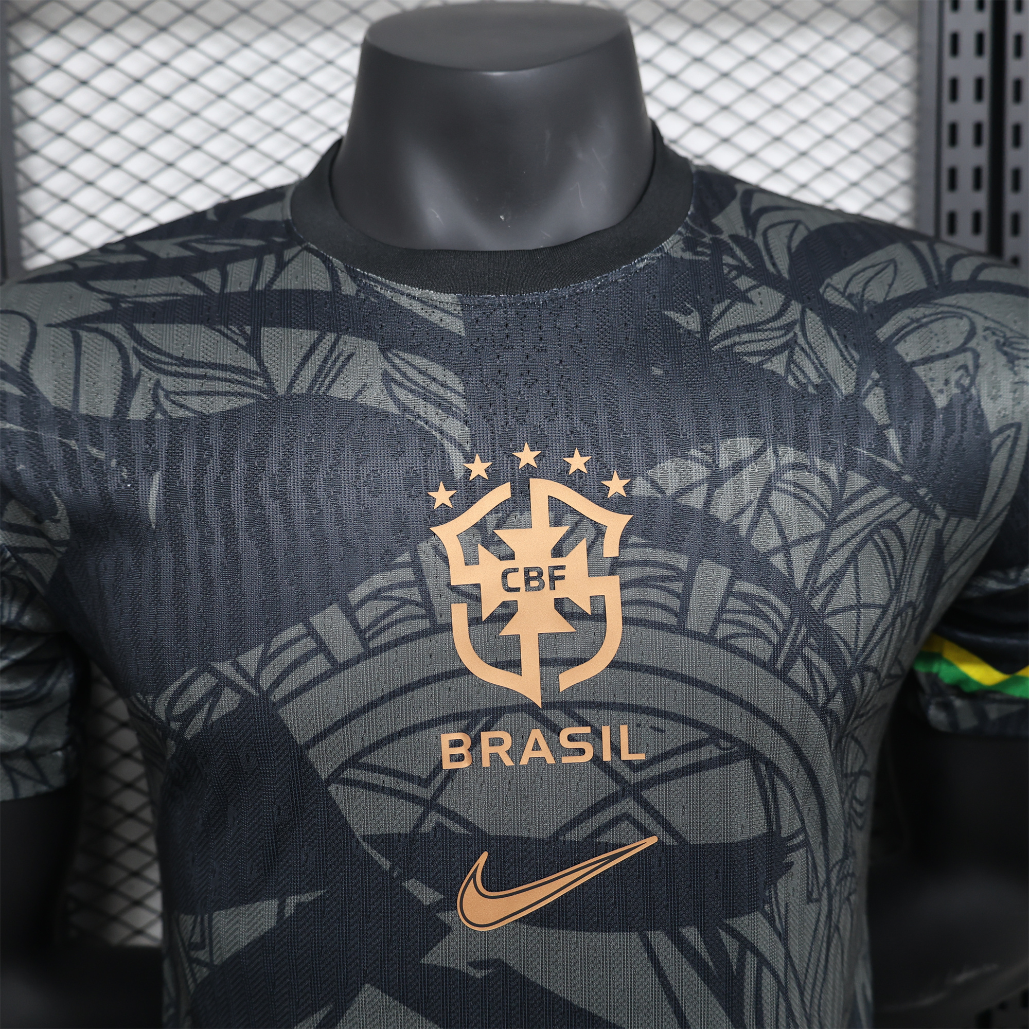 AlphaJersey-Brazil 2024 Black Face Graffiti Jersey - Player Version