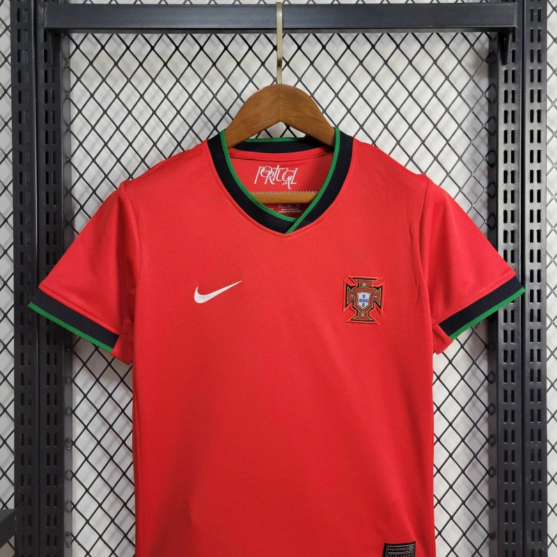 AlphaJersey-Portugal 2024 Home Stadium Kids Kit