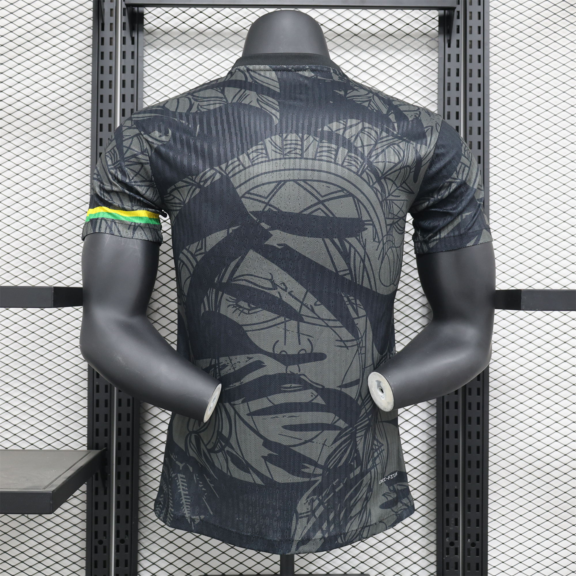 AlphaJersey-Brazil 2024 Black Face Graffiti Jersey - Player Version