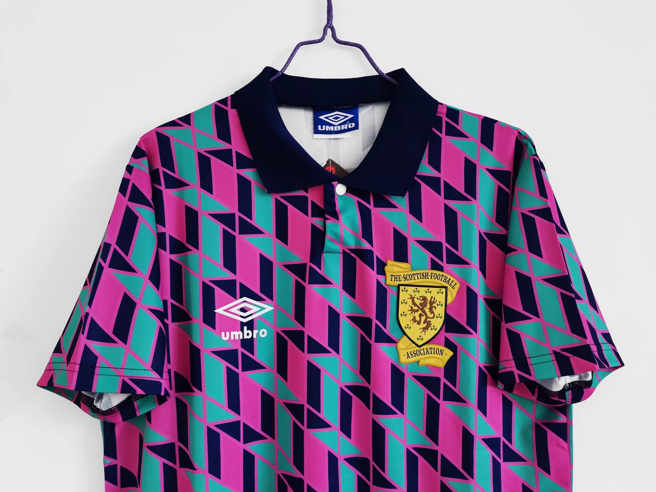 AlphaJersey-Retro S-c-o.t l.a-n.d 1988-89 Away Jersey - Fans Version