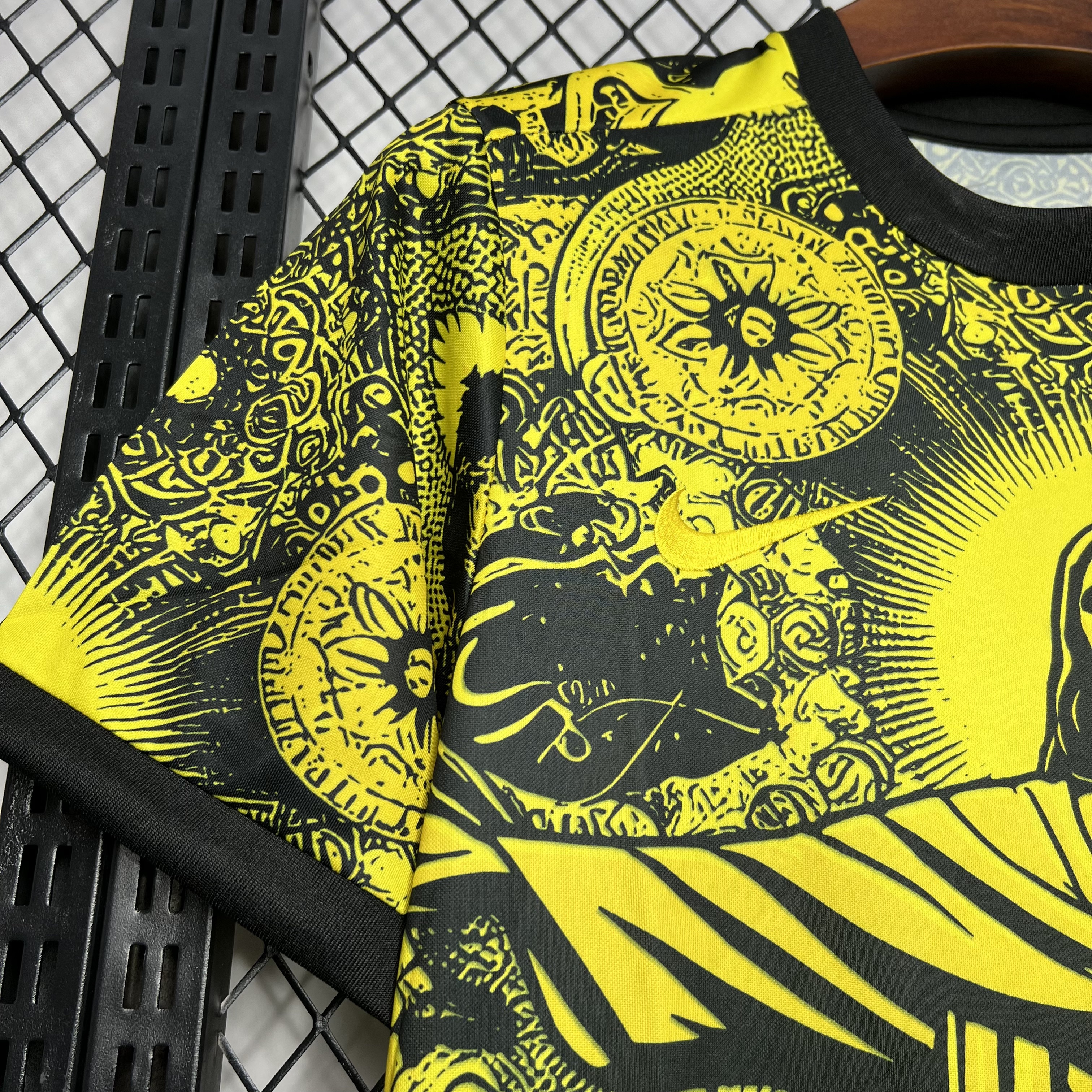 AlphaJersey-Brazil 2024 Yellow Christ the Redeemer Statue Jersey - Fans Version