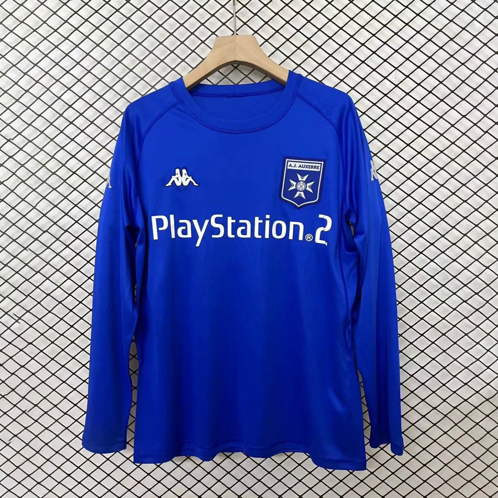 AlphaJersey-Retro AJ Auxerre 2003-04 Away Long Sleeves Jersey