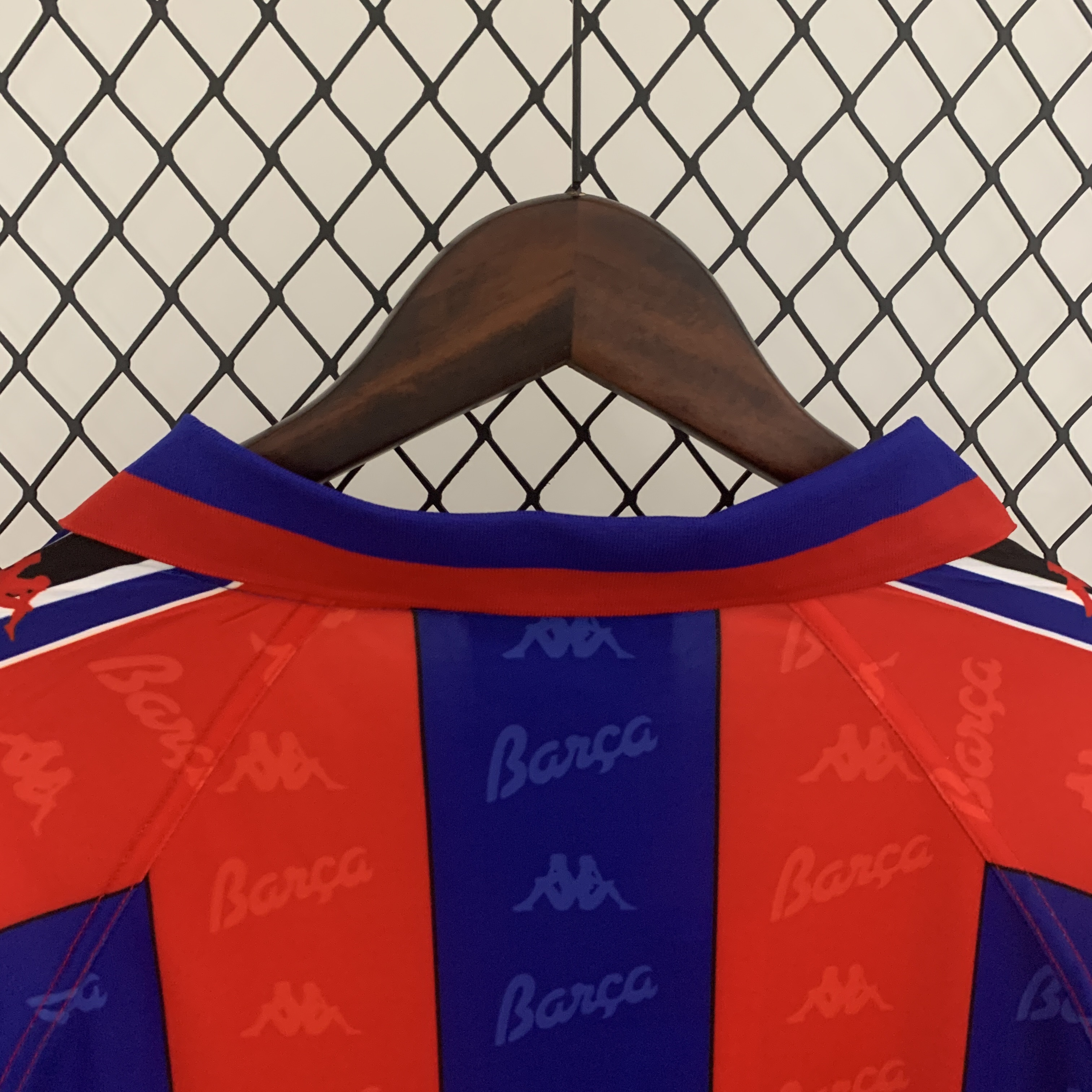 AlphaJersey-Retro Barcelona 96-97 Home Stadium Long Sleeve Jersey