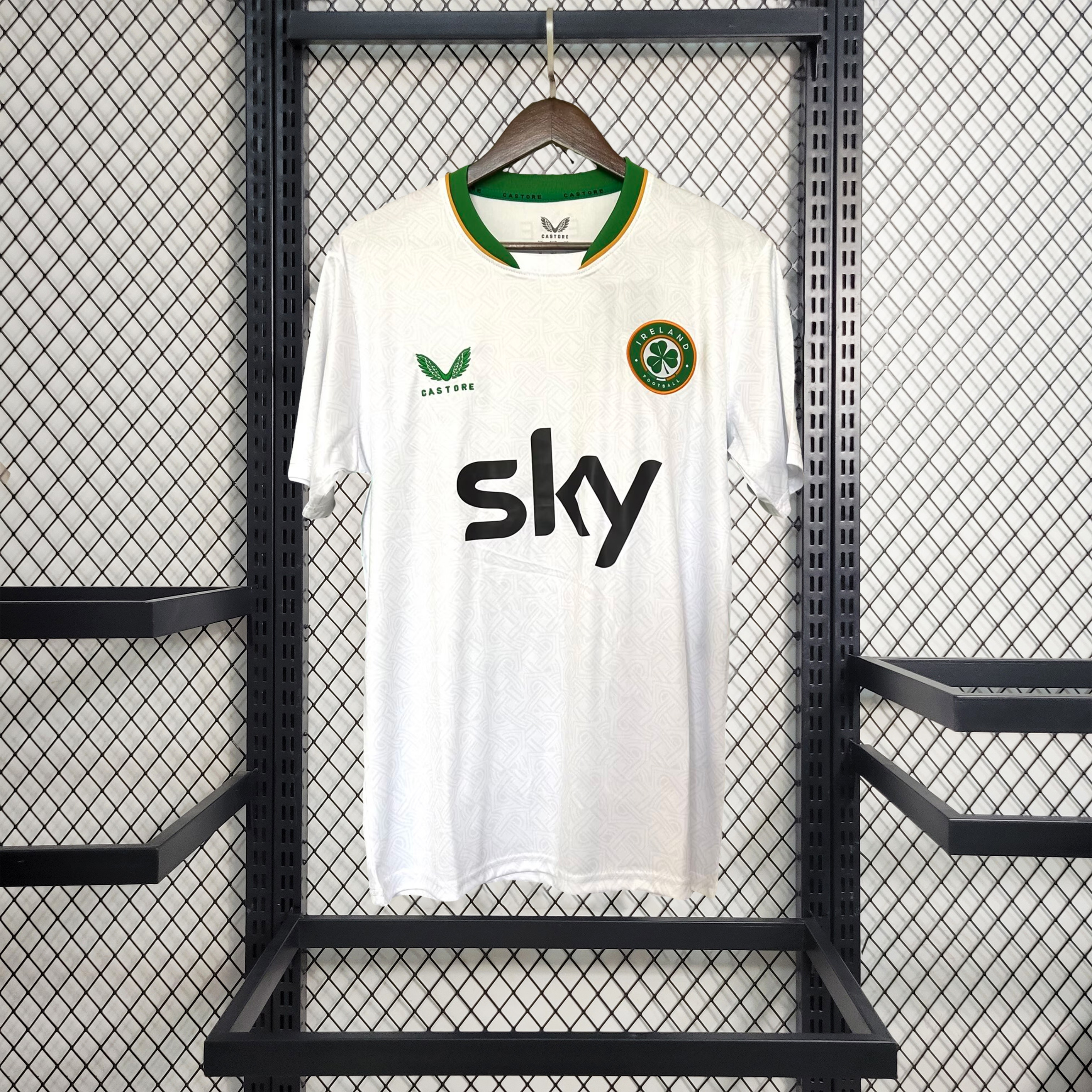 AlphaJersey-Ireland 2024 Away Jersey - Fans Version (with SKY patch)