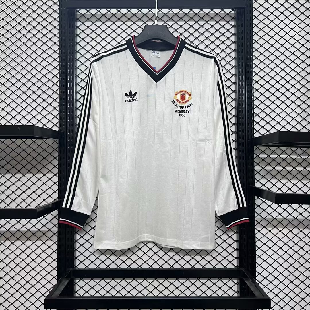 AlphaJersey-Retro Manchester United 82-84 Away Long Sleeve Jersey League Cup Final