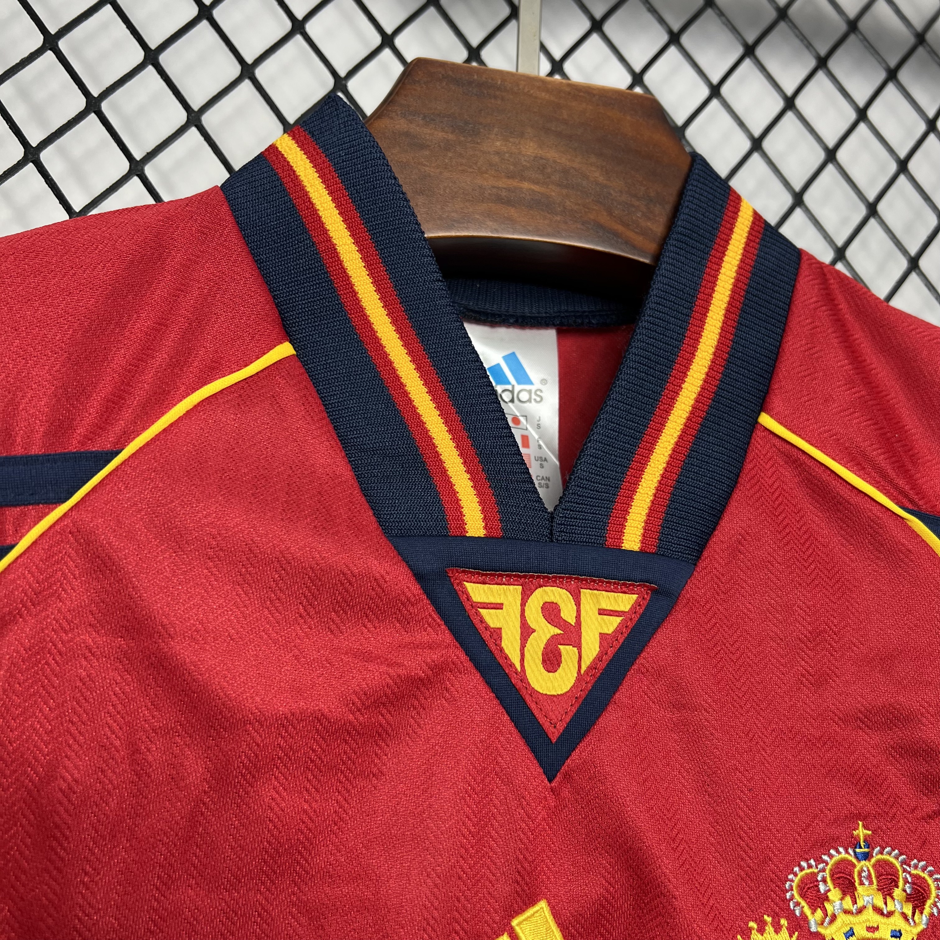 AlphaJersey-Retro Spain 1998 Home Stadium Jersey