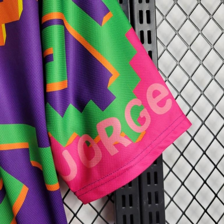 AlphaJersey-Retro Mexico 1995 Goalkeeper Purple Orange Jersey