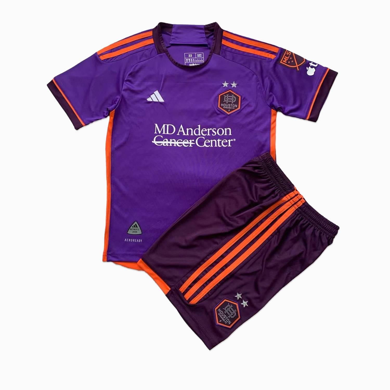 AlphaJersey-Houston Dynamo 2024 Away Stadium Kids Kit