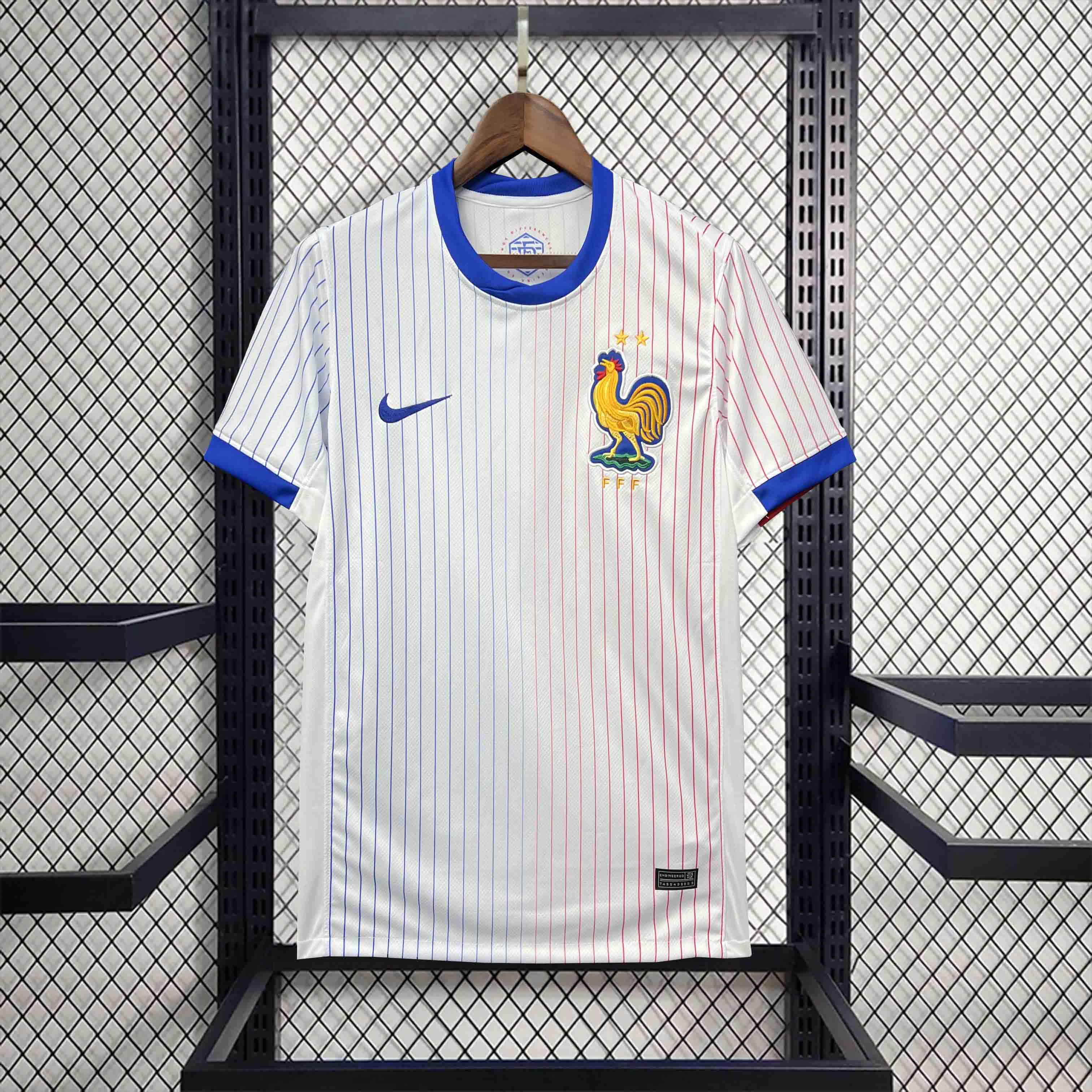 AlphaJersey-France 2024 Away Stadium Jersey - Fans Version