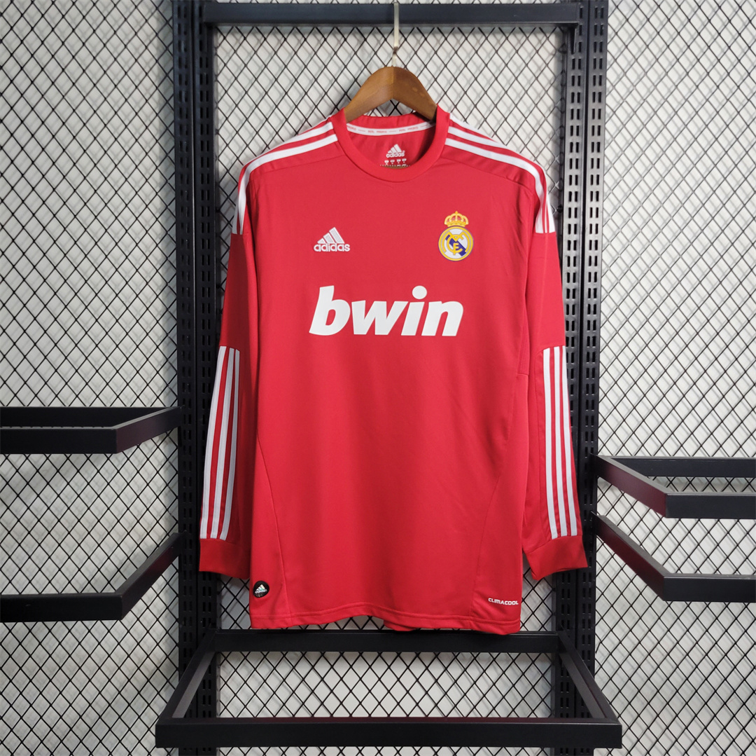 AlphaJersey-Real Madrid Retro 11-12 Third Away Long Sleeve Jersey