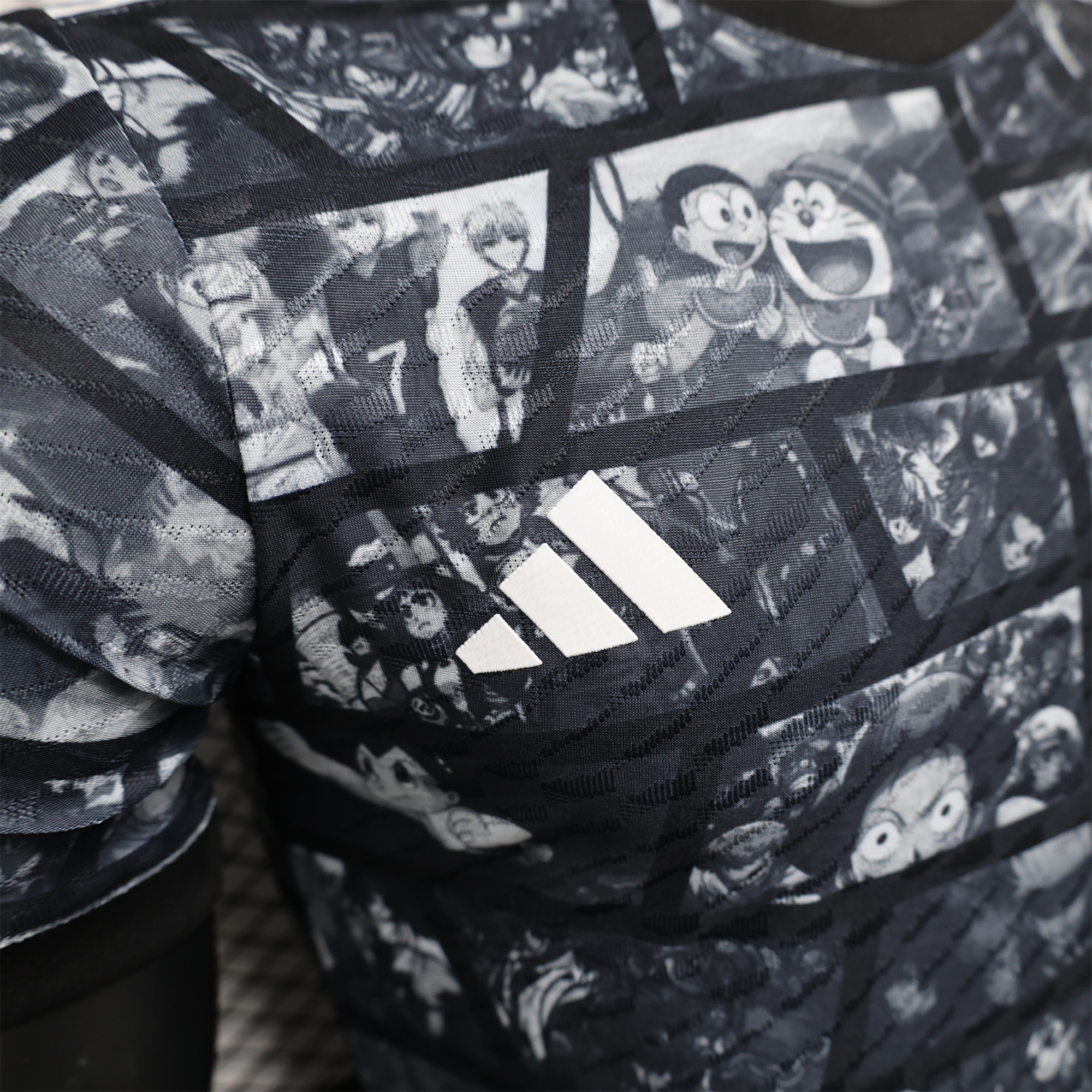 AlphaJersey-Japan 2024 Black Doraemon Grid Jersey - Player Version