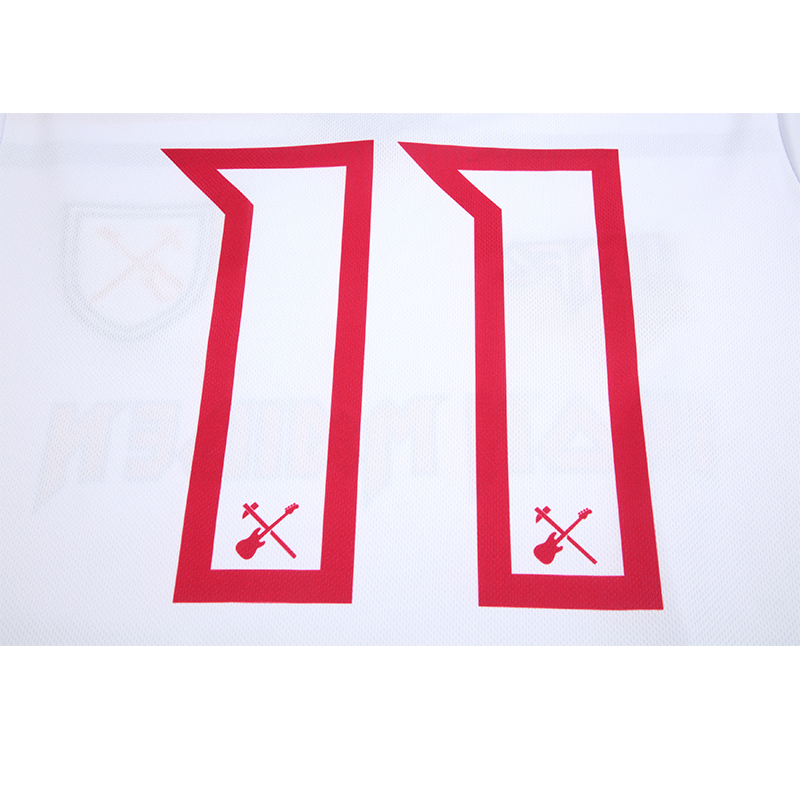 AlphaJersey-Iron Maiden x West Ham White Special Edition Jersey - with 11 print