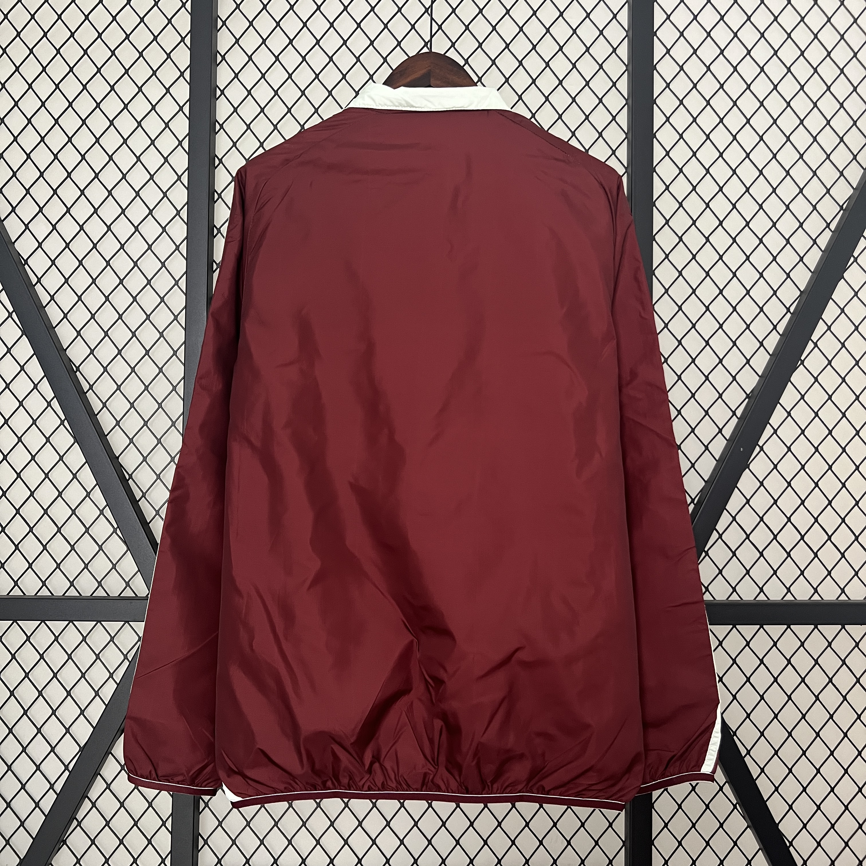 AlphaJersey-Mexico 2024 Double Sided Reversible Windbreaker - Red & Grey
