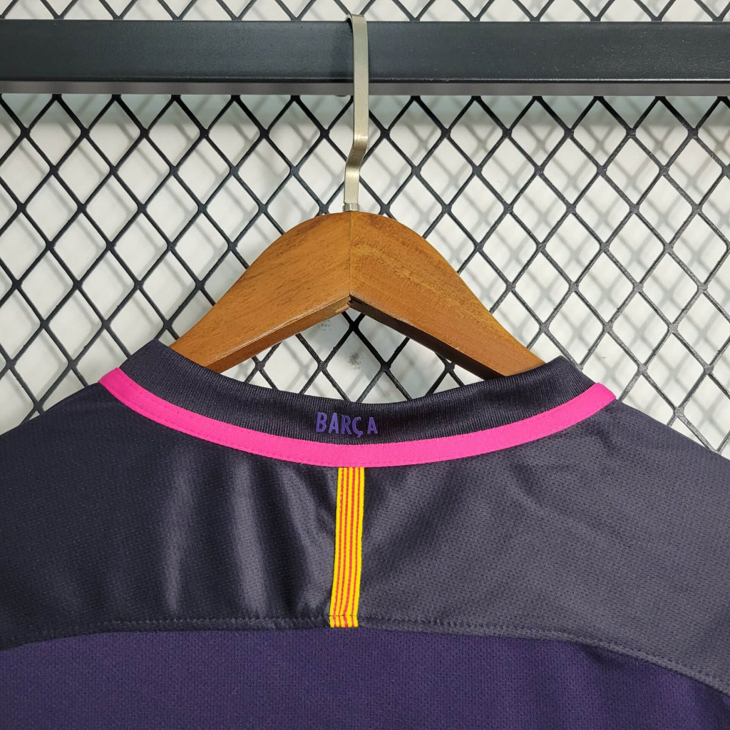 AlphaJersey-Retro Barcelona 16-17 Away Stadium Long Sleeve Jersey