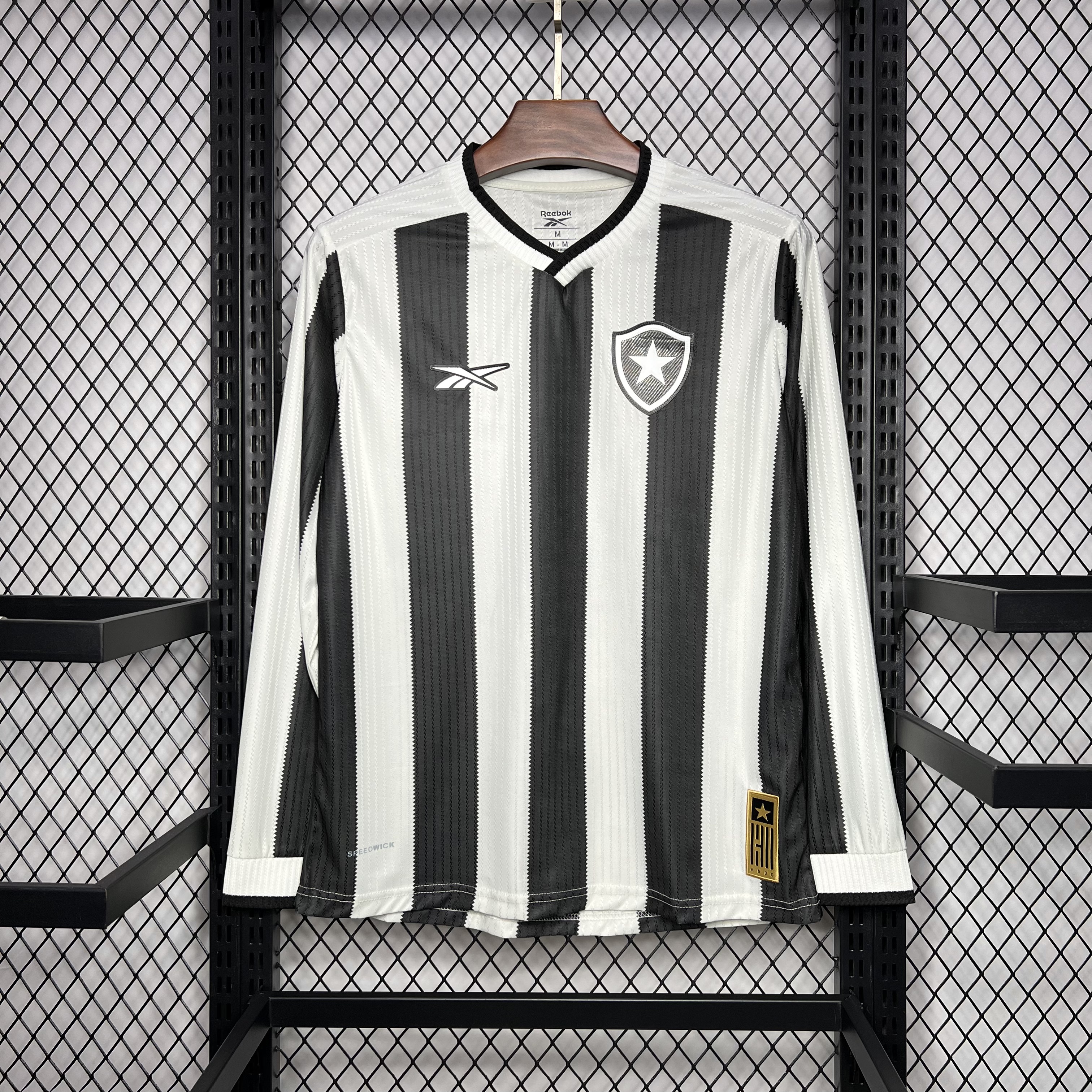 AlphaJersey-Botafogo 2024 Home Unsponsored Long Sleeves Jersey - Fans Version
