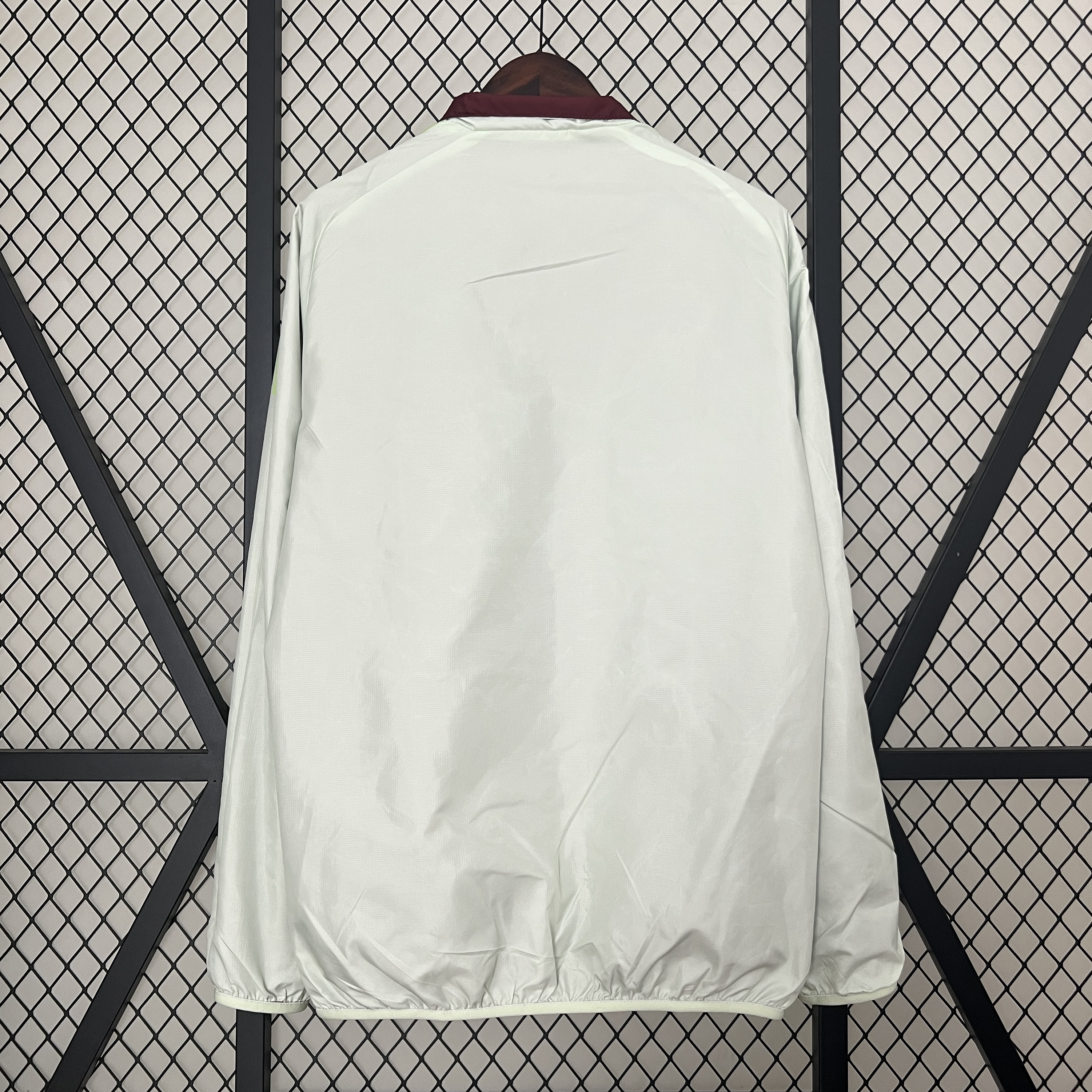 AlphaJersey-Mexico 2024 Double Sided Reversible Windbreaker - Red & Grey