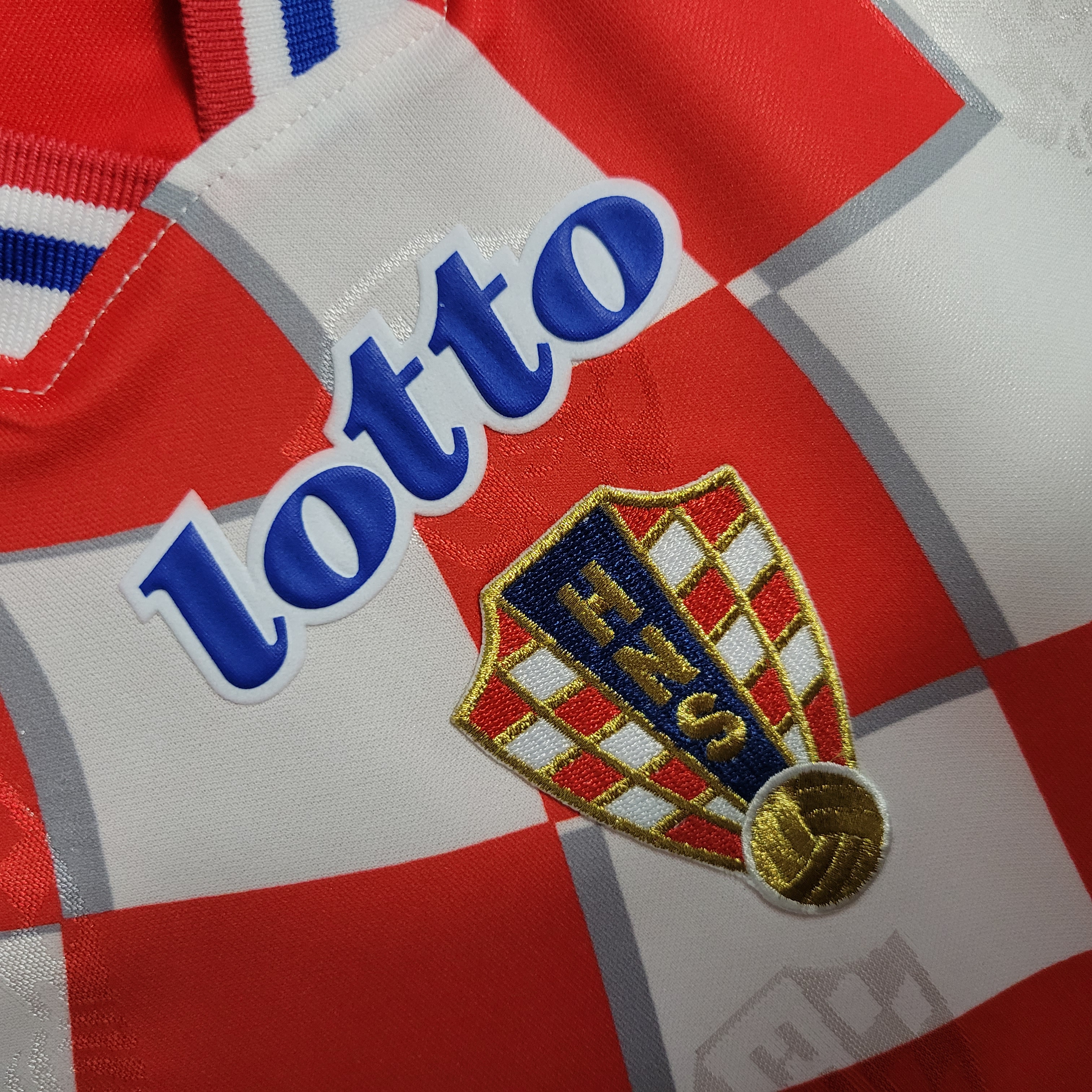 AlphaJersey-Retro Croatia 1998 Home Stadium Jersey