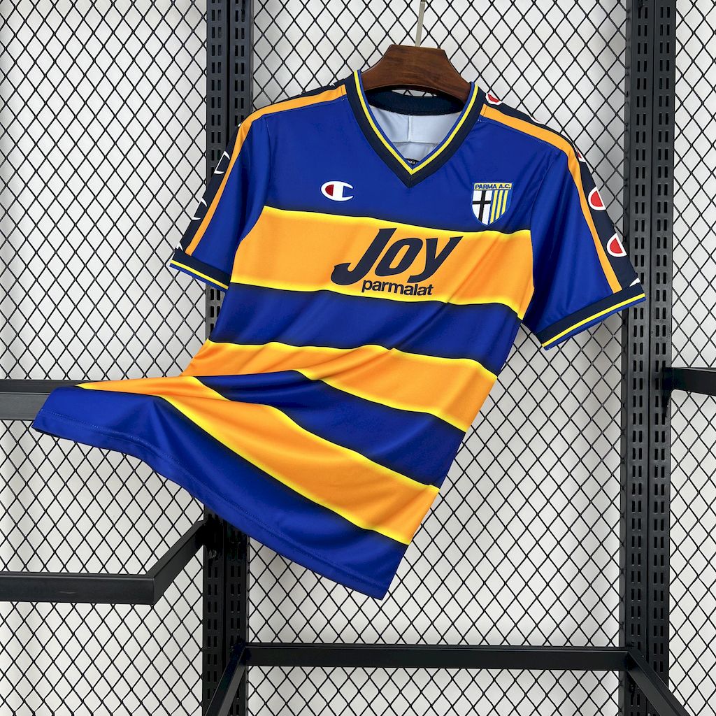 AlphaJersey-Retro Parma 2001-02 Home Jersey - Fans Version