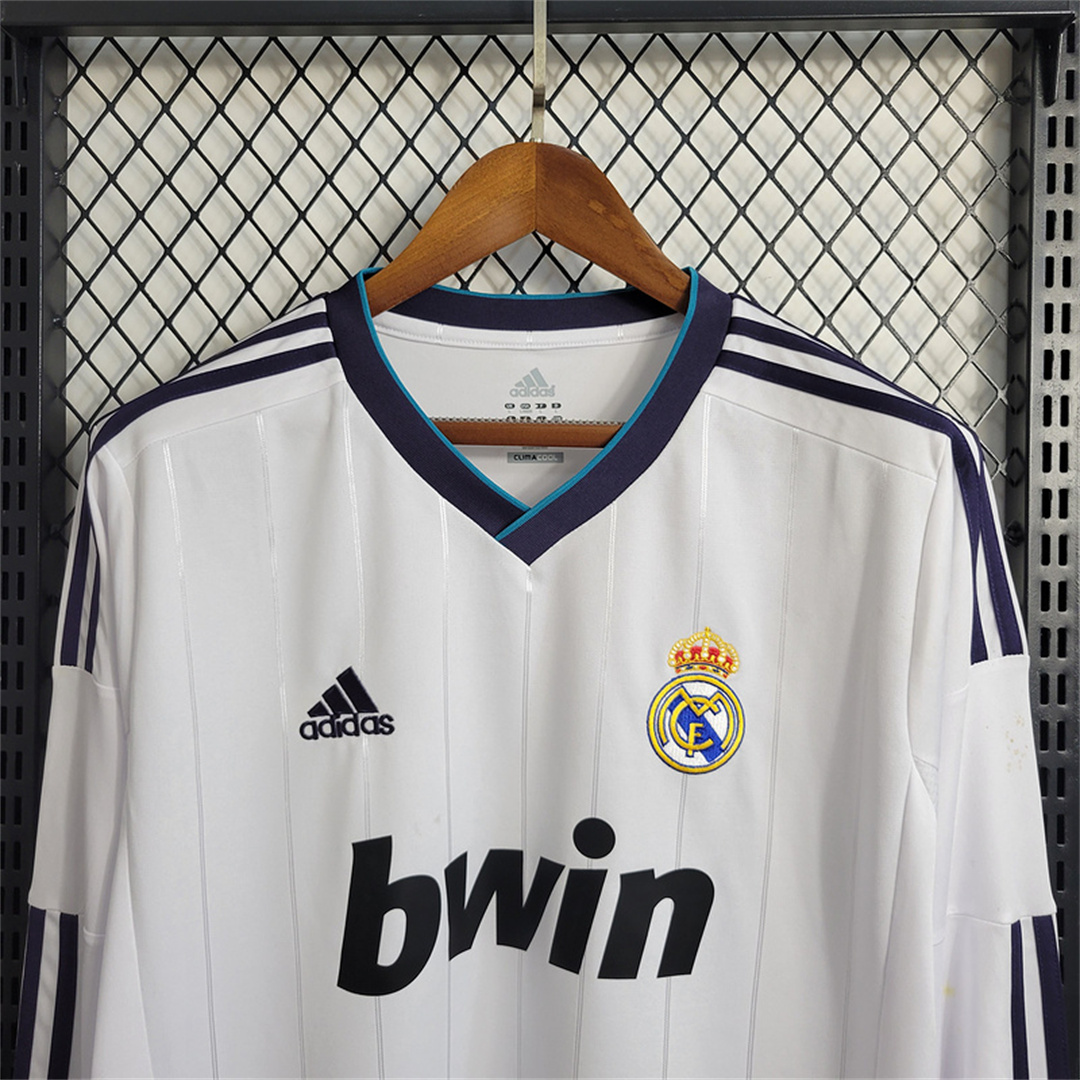 AlphaJersey-Real Madrid Retro 12-13 Home Long Sleeve Jersey