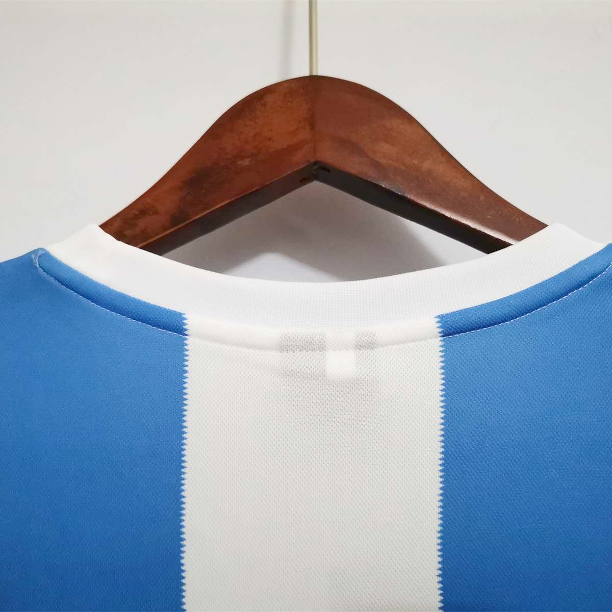 AlphaJersey-Retro Argentina 1986 Home Stadium Long Sleeve Jersey
