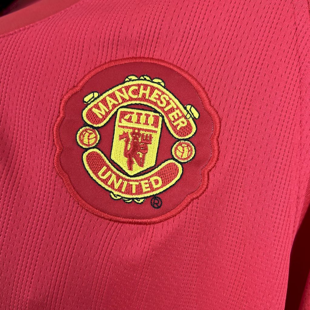 AlphaJersey-Retro Manchester United 07-08 Champions League Final Home Long Sleeve Jersey
