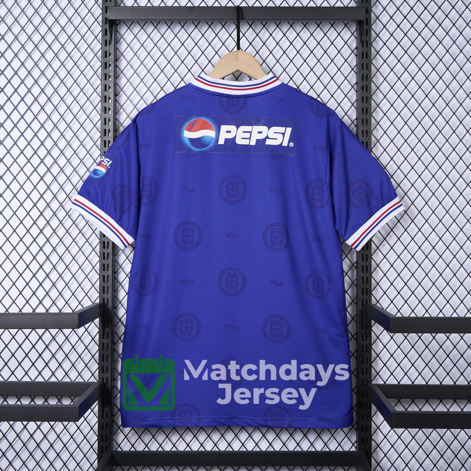 AlphaJersey-Retro Cruz Azul 1998-99 Home Stadium Jersey - Fans Version