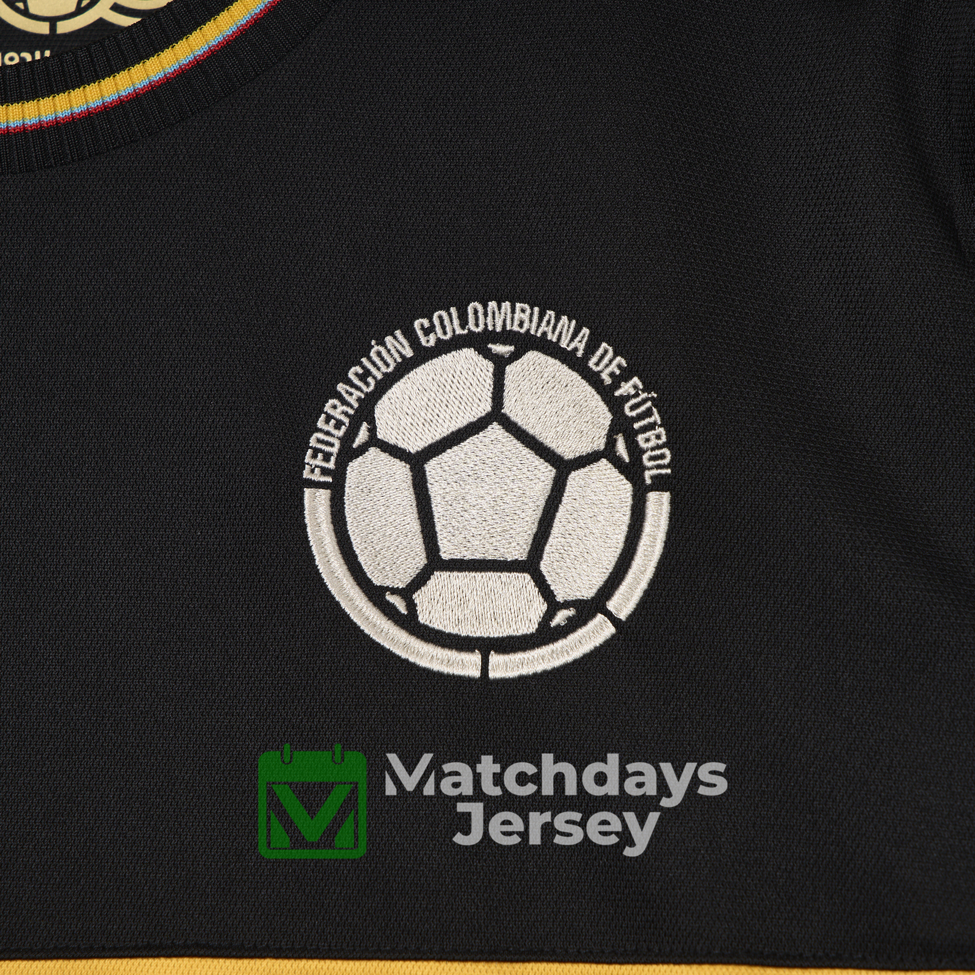AlphaJersey-Colombia 2024 100th Anniversary Black Jersey - Fans Version