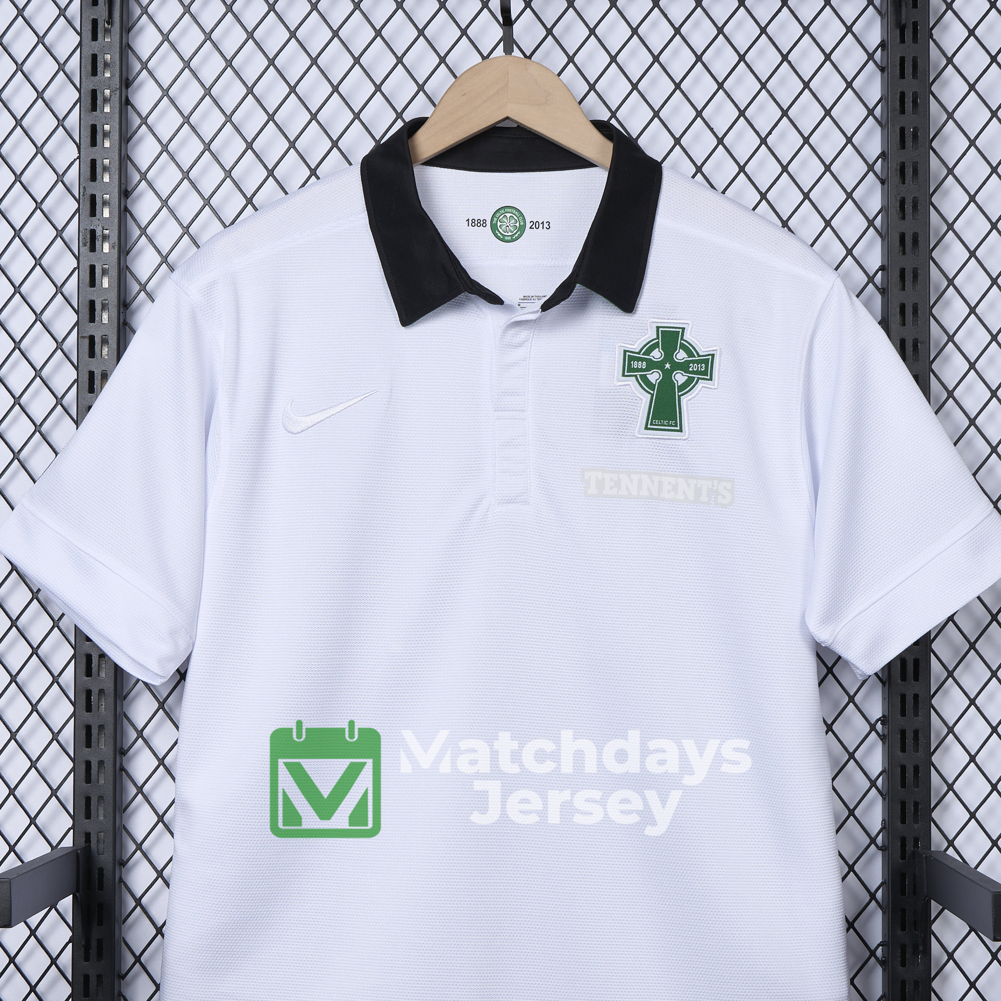 AlphaJersey-Retro Celtic 2012-13 Third 125th Anniversary White POLO Shirt