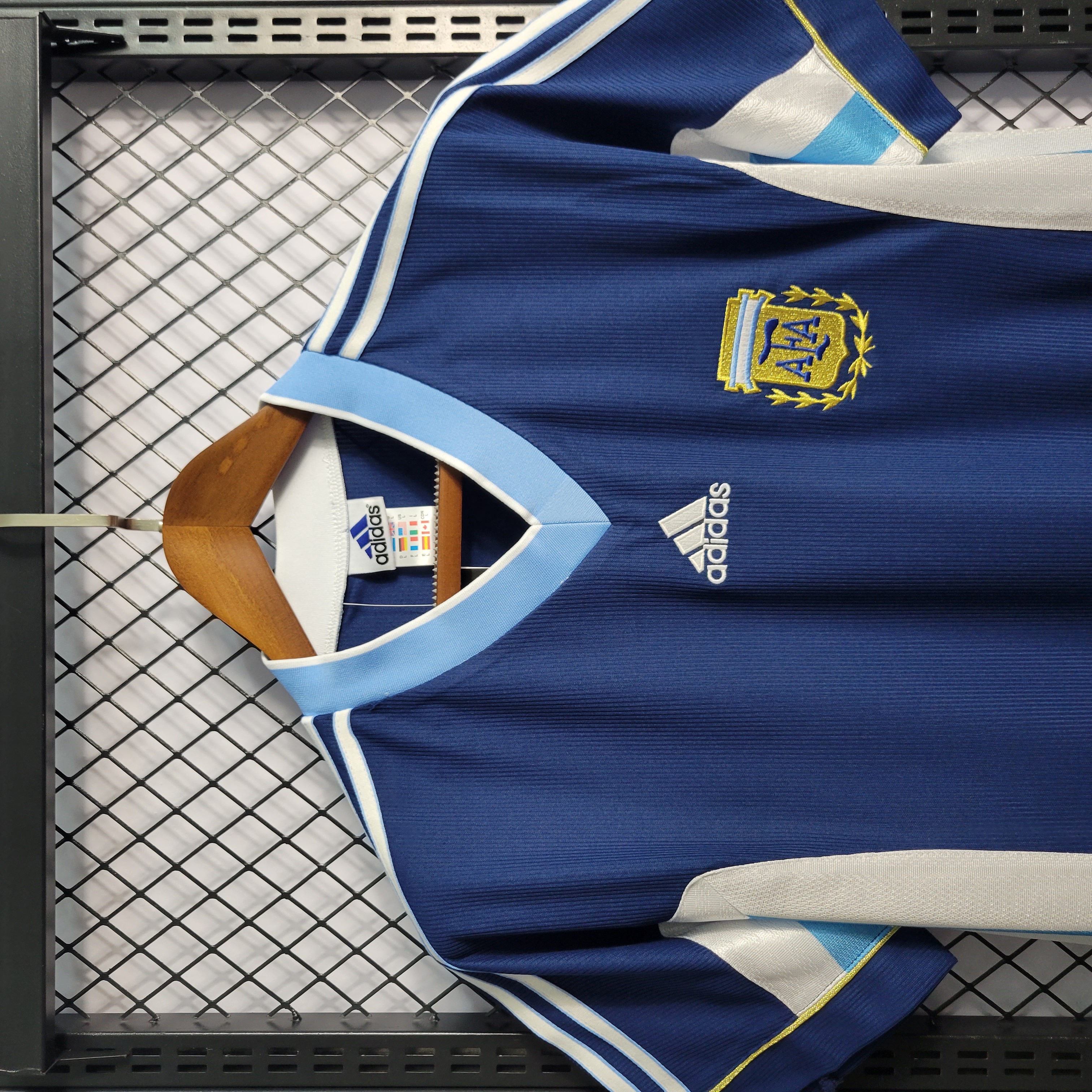 AlphaJersey-Retro Argentina 1998 Away Stadium Jersey