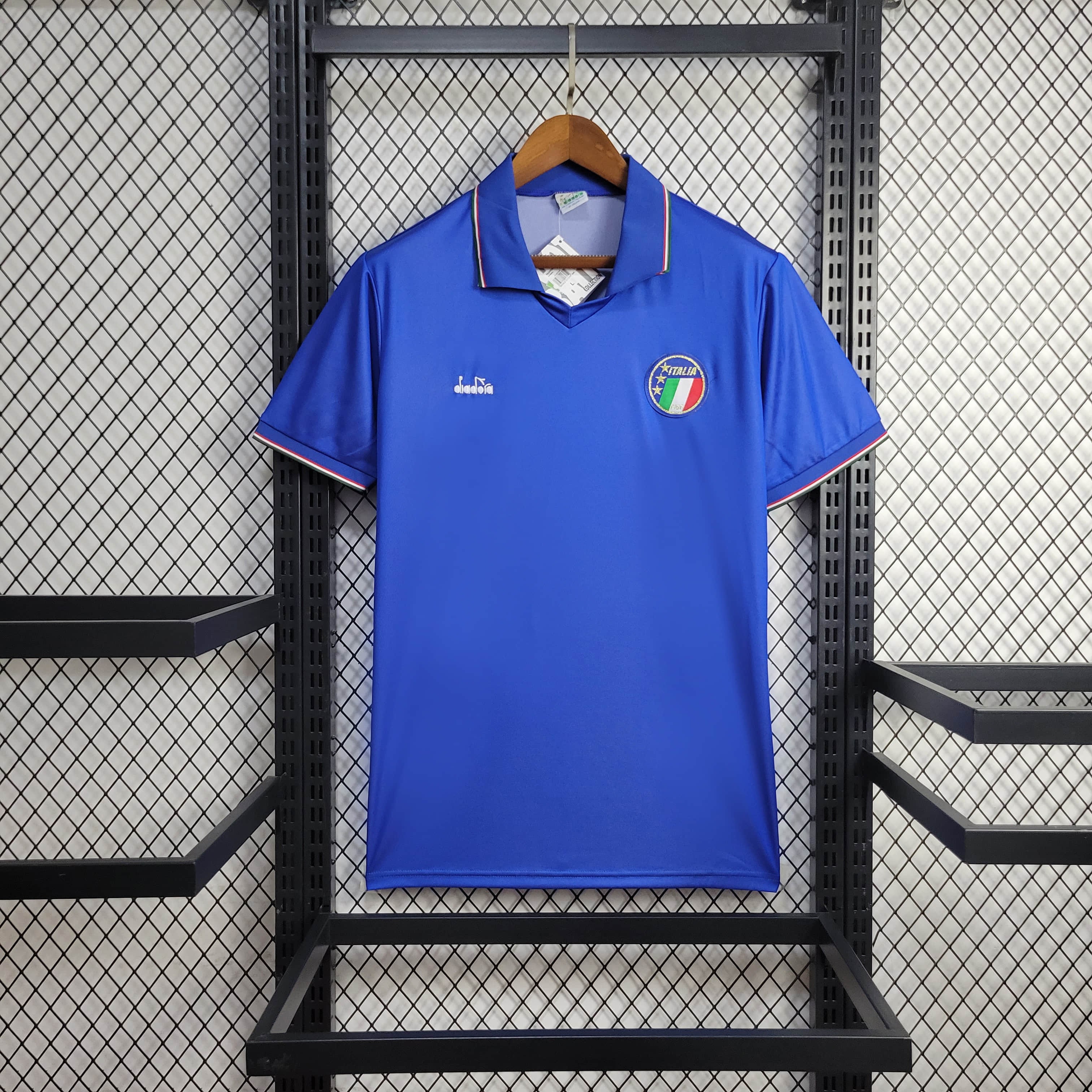 AlphaJersey-Retro Italy 1990 Home Stadium Jersey