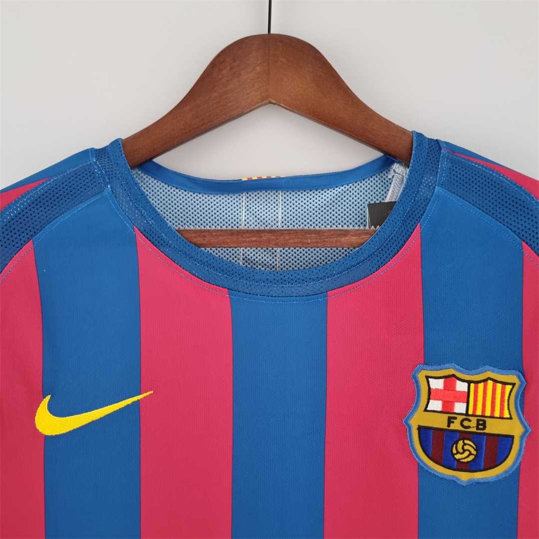 AlphaJersey-Retro Barcelona 05-06 Home Long Sleeve Jersey - UEFA Champions League Final