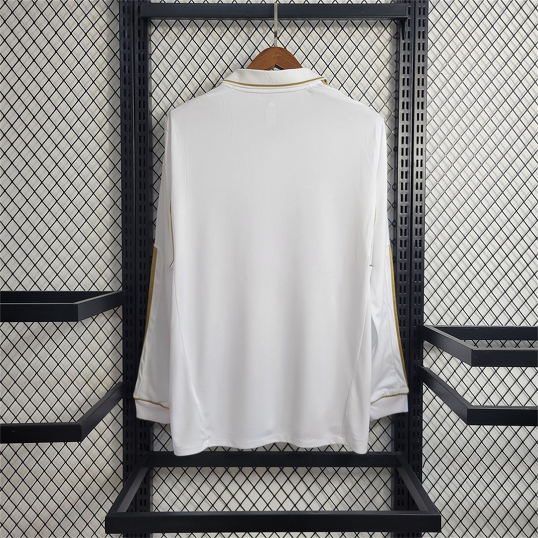 AlphaJersey-Real Madrid Retro 11-12 Home Long Sleeve Jersey