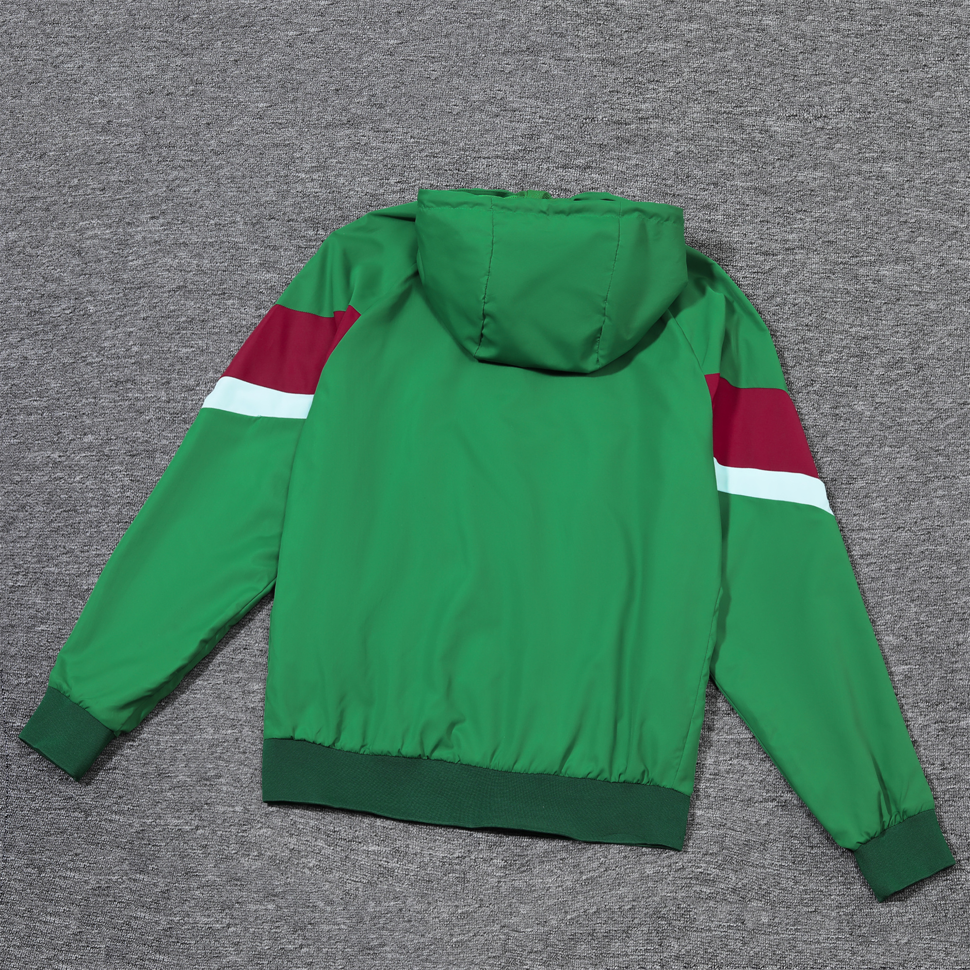 AlphaJersey-Portugal 2024 National Team Anthem Green Hooded Windbreaker - Player Version