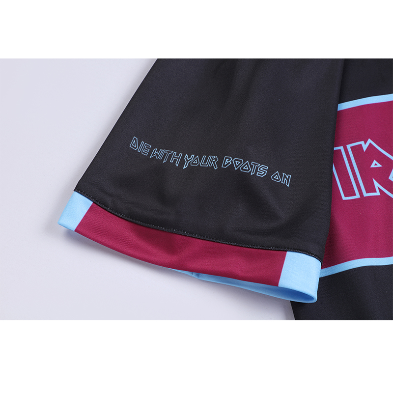 AlphaJersey-Iron Maiden x West Ham Black Special Edition Jersey - with 11 print