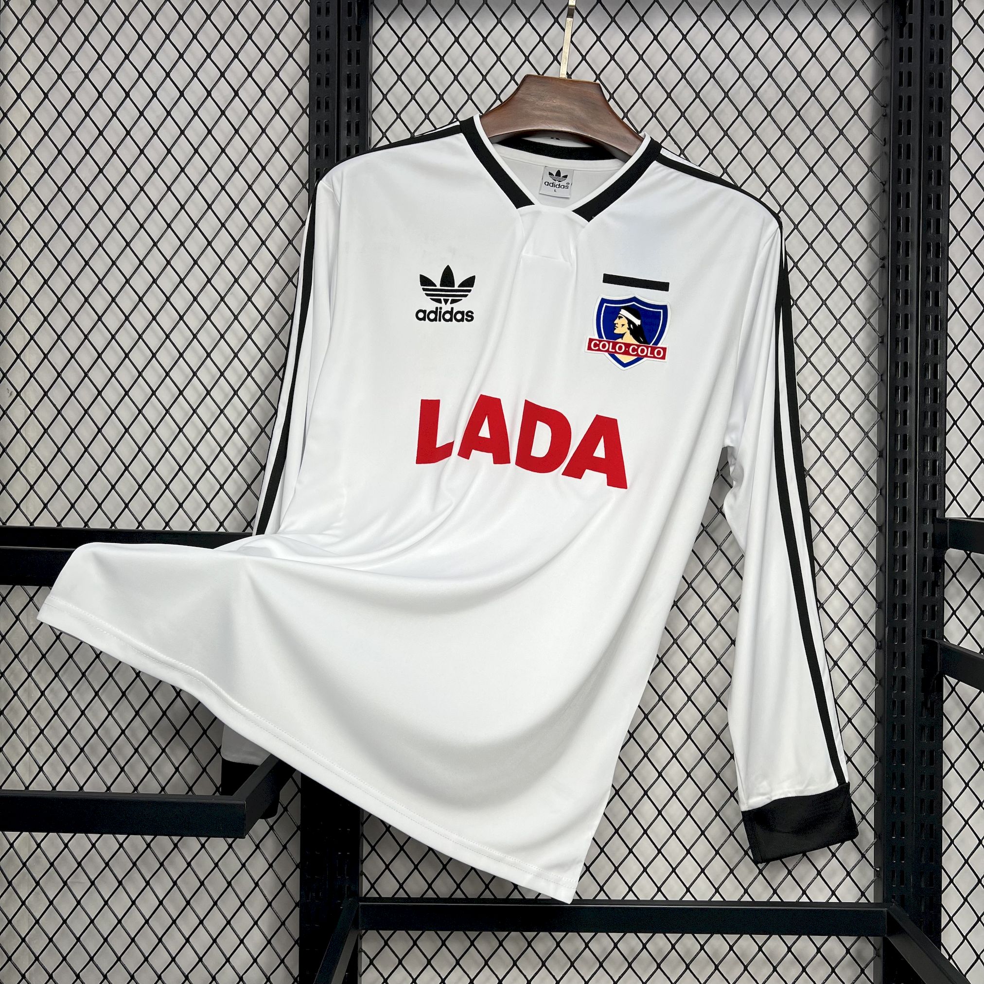 AlphaJersey-Retro Colo Colo 1991 Home Long Sleeve Jersey