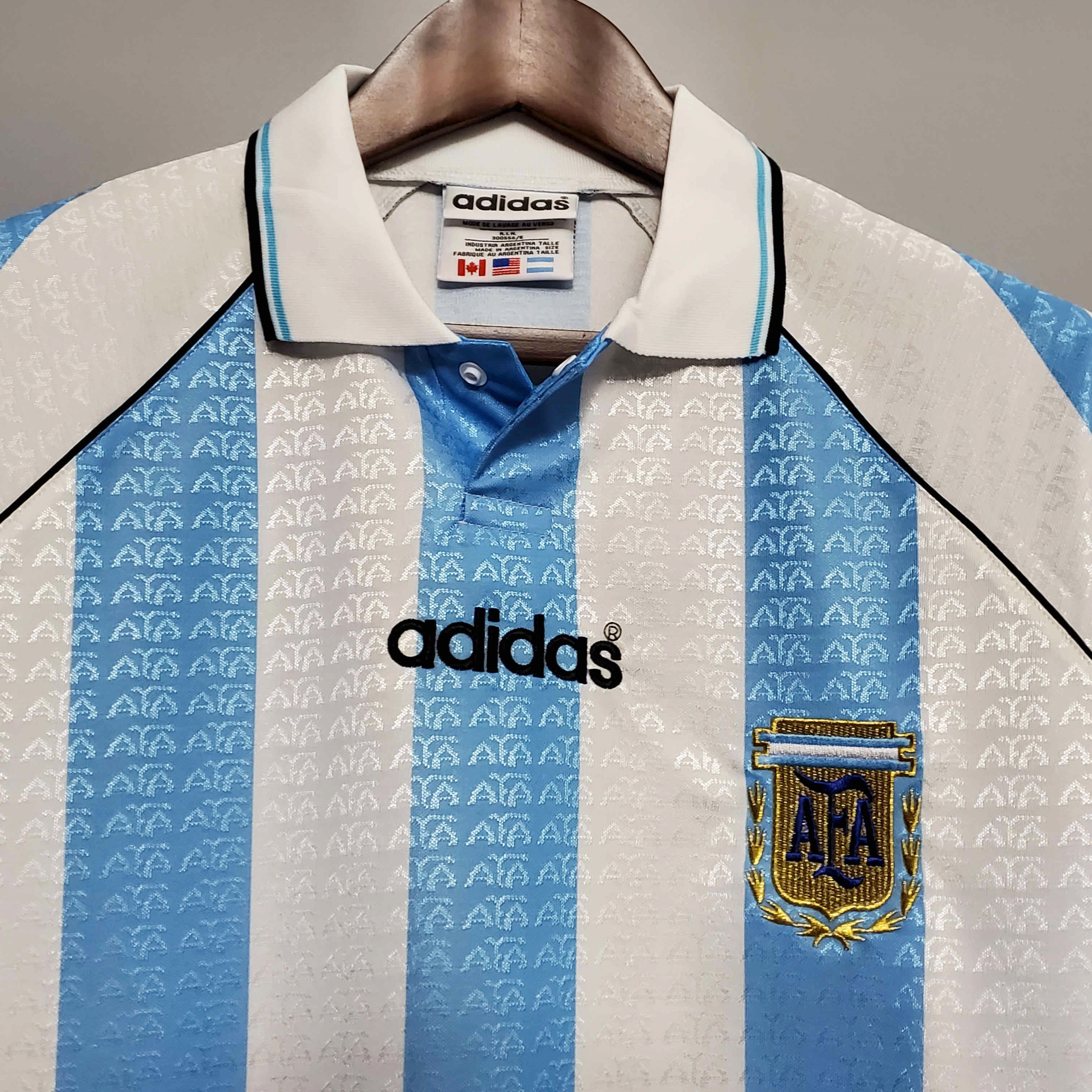 AlphaJersey-Retro Argentina 1997 Home Stadium Jersey