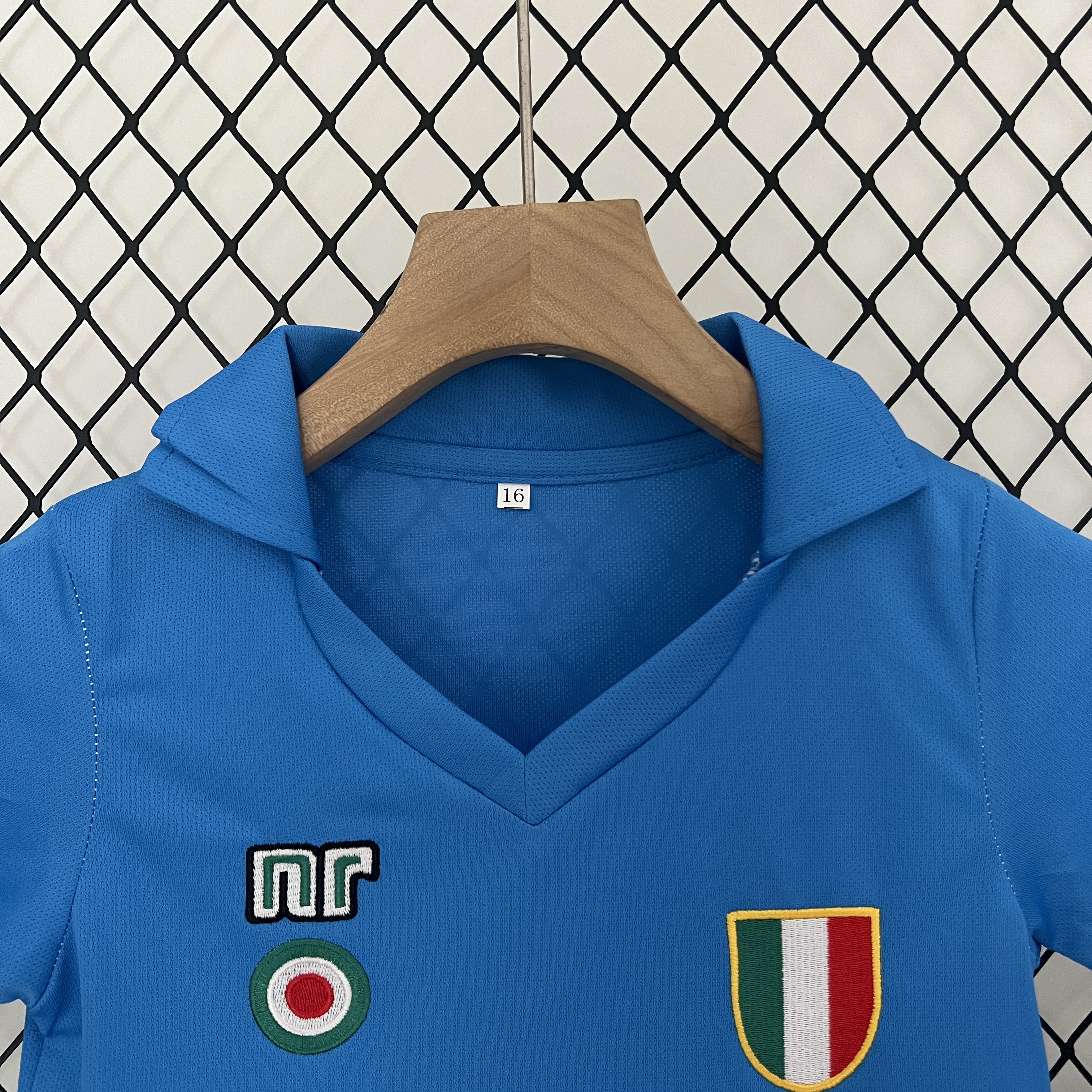 AlphaJersey-Retro Napoli 1987-88 Home Stadium Kids Kit