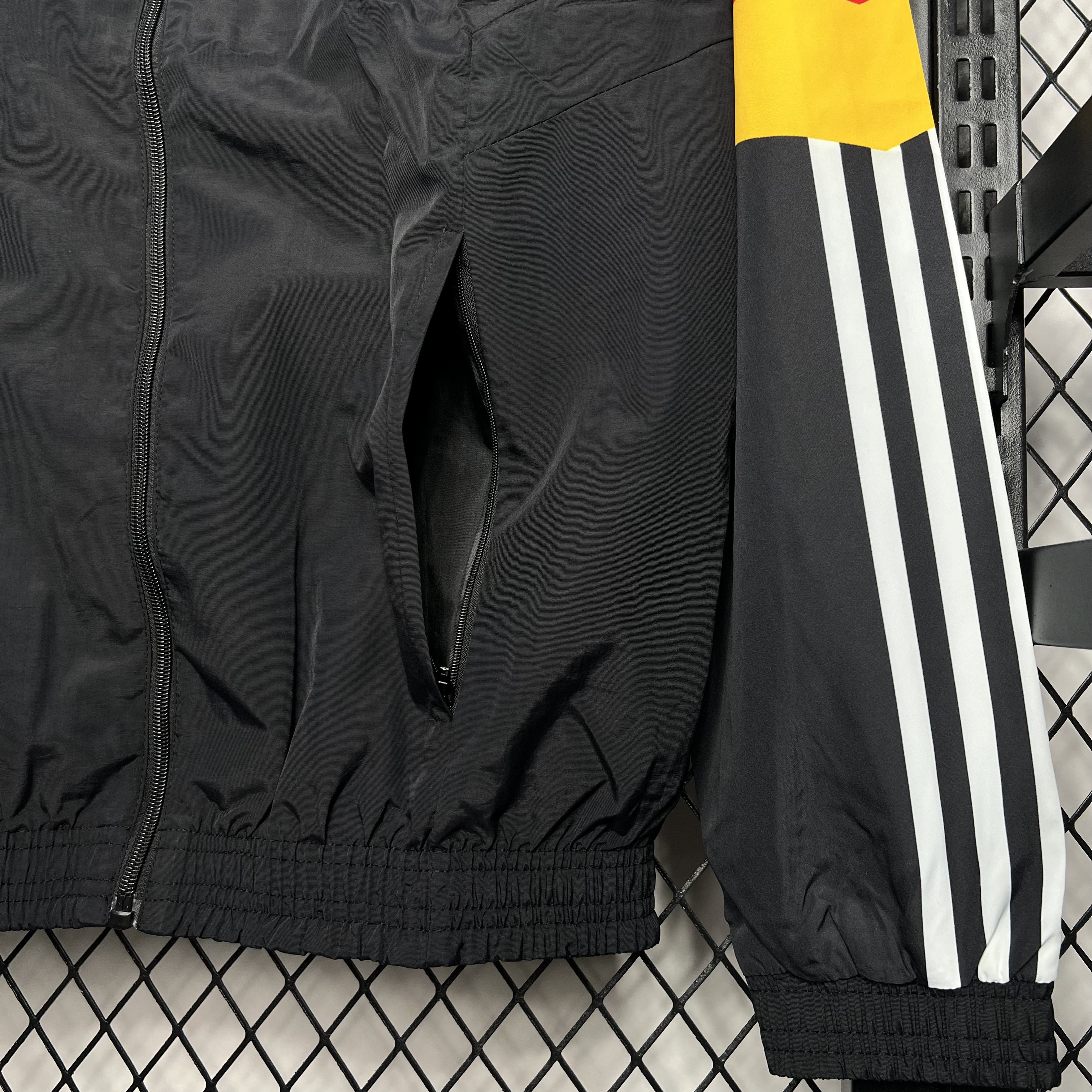 AlphaJersey-Germany 2024 Black Windbreaker - Player Version