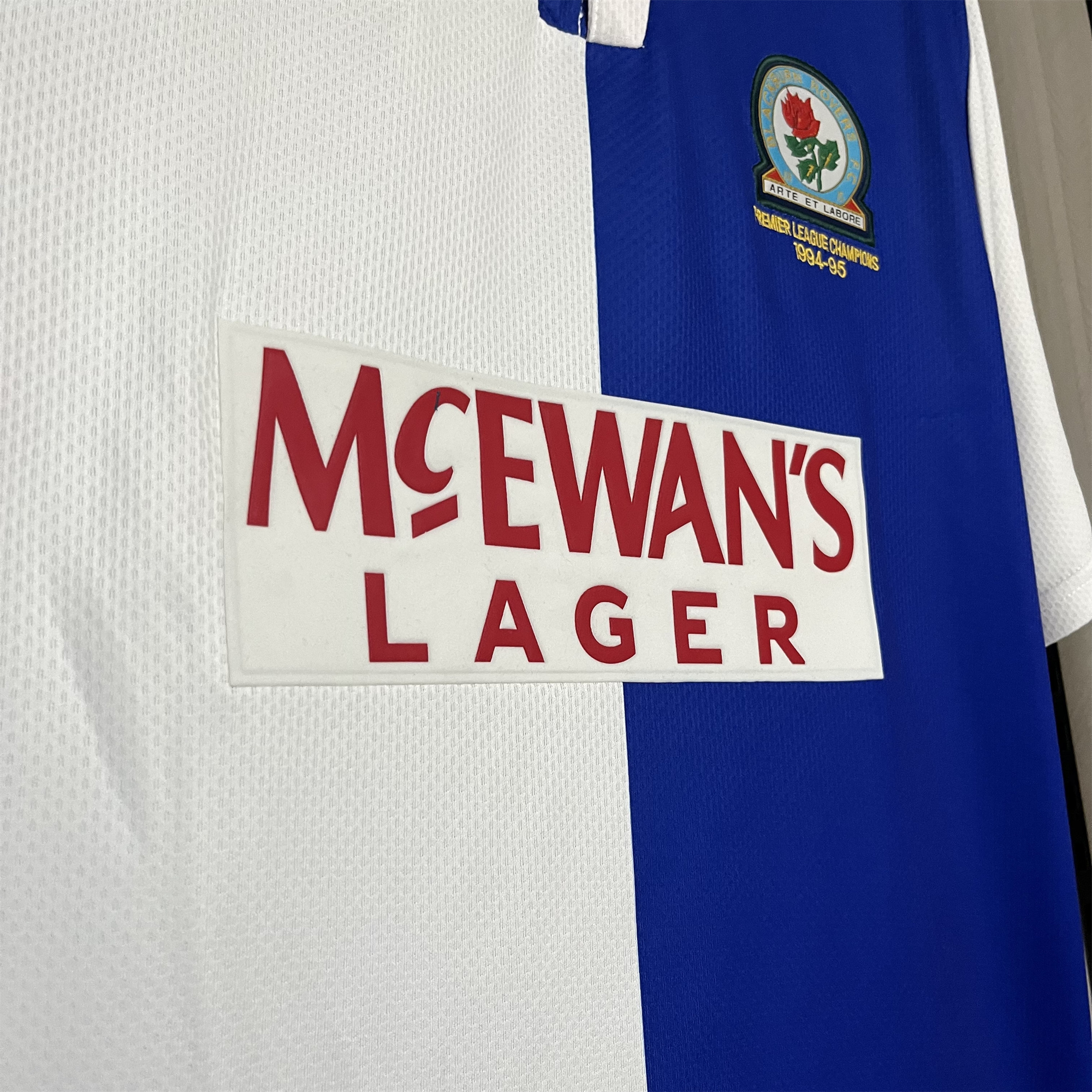 AlphaJersey-Retro Blackburn Rovers 1994-95 Home Stadium Jersey
