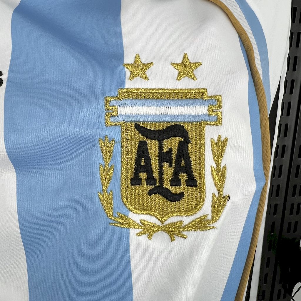 AlphaJersey-Retro Argentina 2006 Home Long Sleeves Jersey