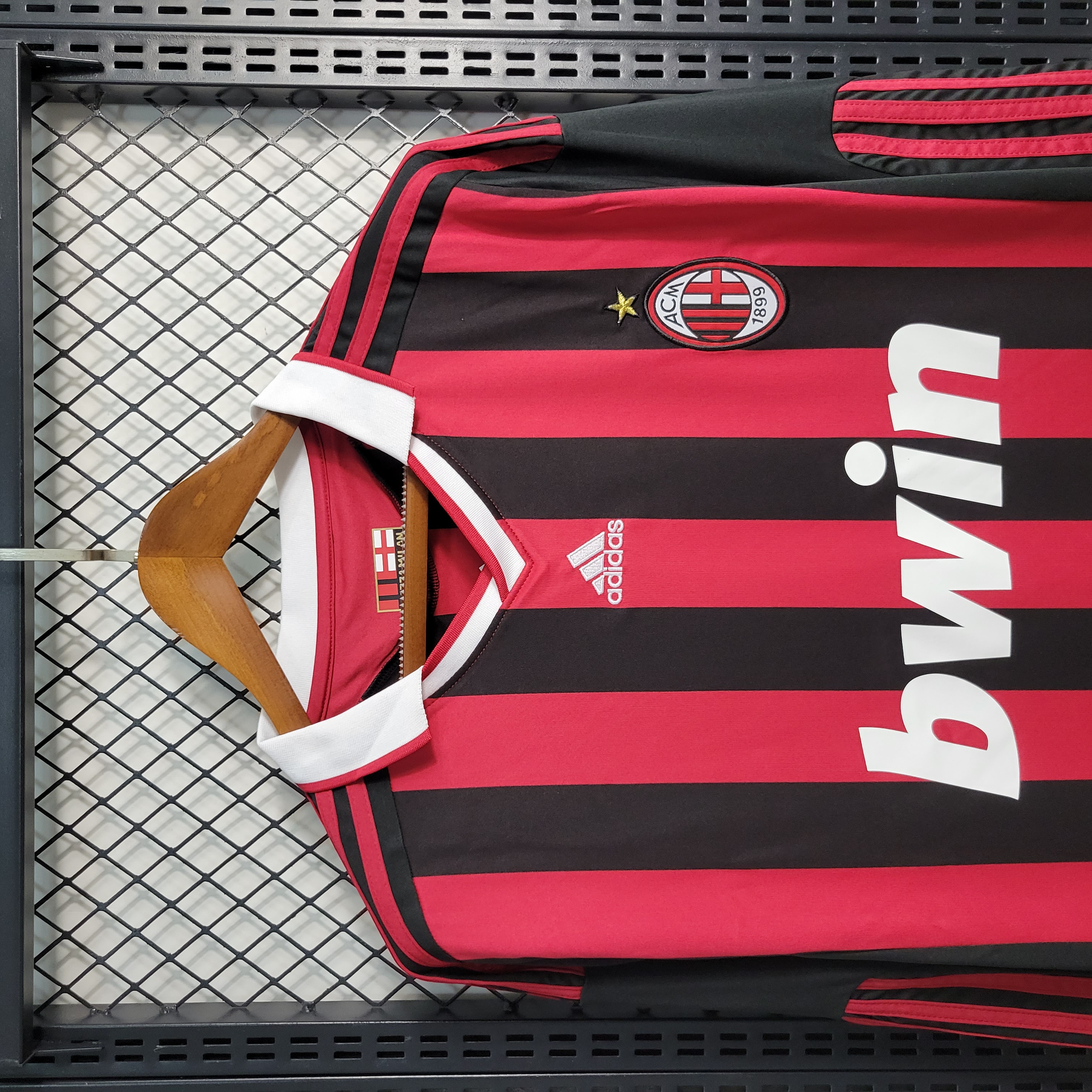 AlphaJersey-Retro AC Milan 2009-10 Home Stadium Long Sleeve Jersey