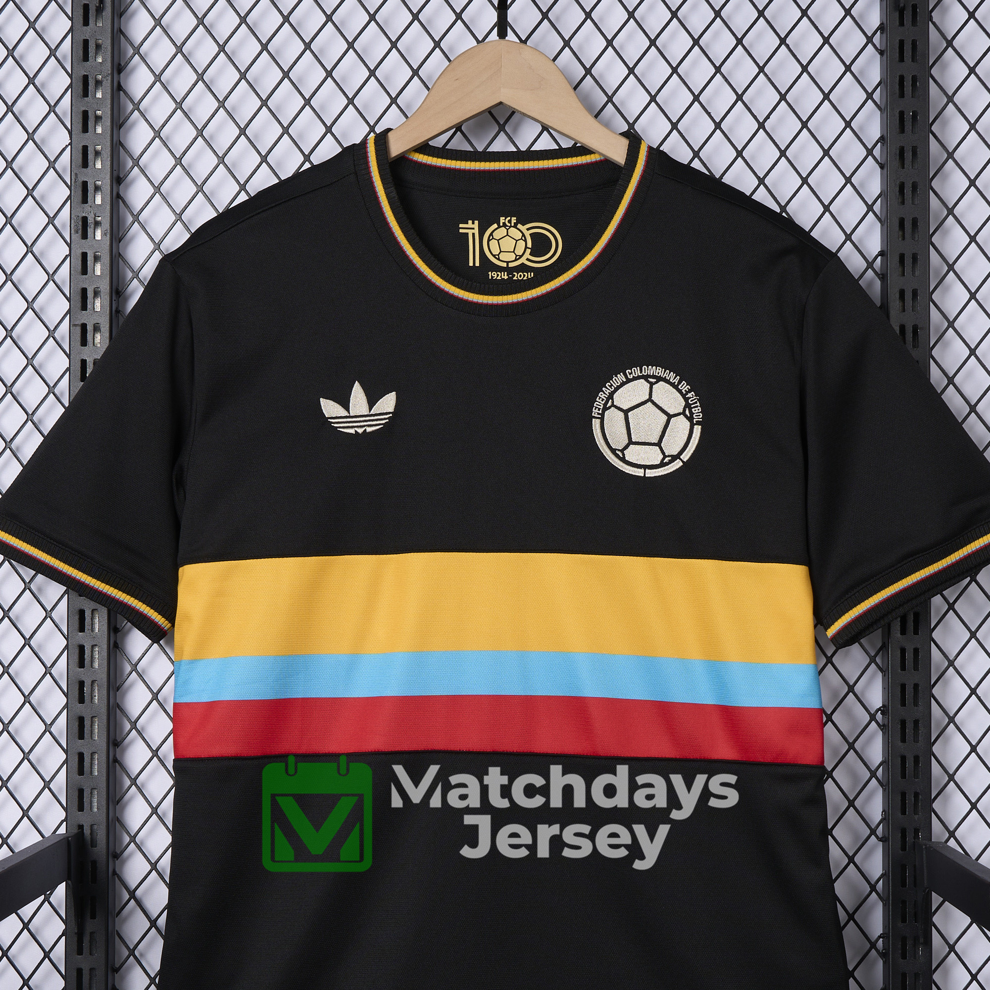 AlphaJersey-Colombia 2024 100th Anniversary Black Jersey - Fans Version